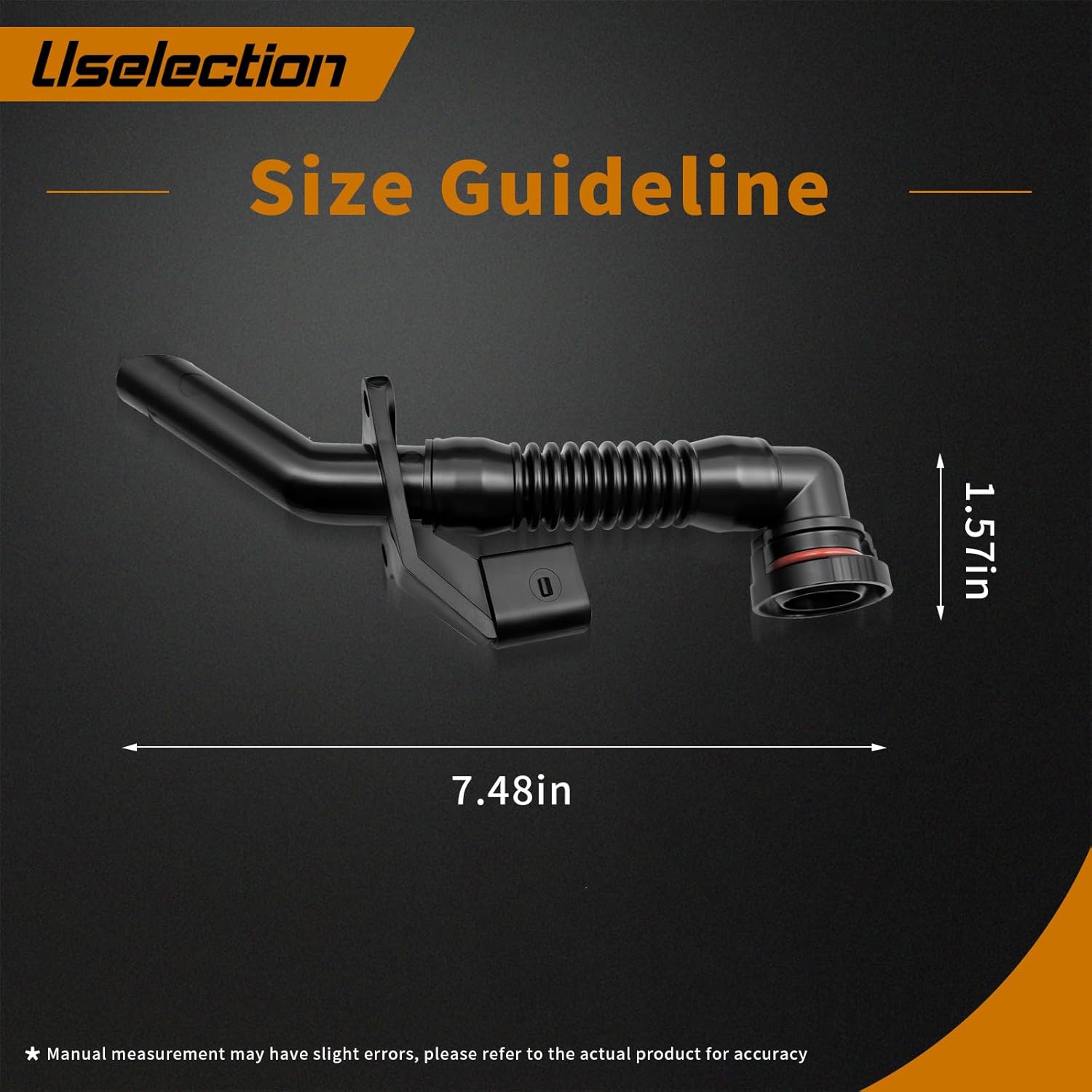 Uselection 03H103202A Engine Crankcase Breather Hose for Q7 VW Passat B6 Touareg 3.6L 03H103202A