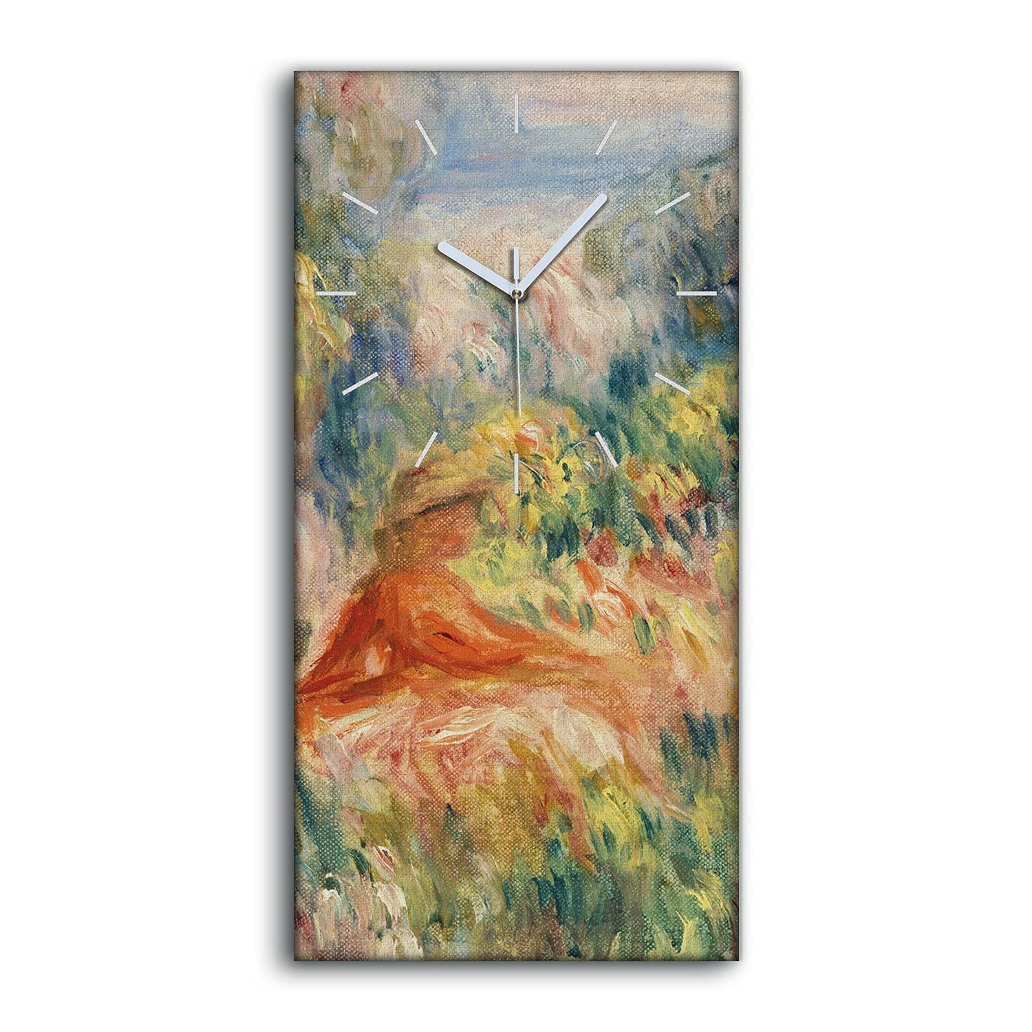 Horloge sur Toile Abstrait Coloray Décoration Image Salon Tableau Moderne Chambre 30x60