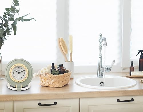 Miniatura 6 de CLXEAST Reloj de pared de 24 pulgadas con engranajes móviles, gran mapa industrial del mundo, reloj de pared de metal negro dorado para decoración