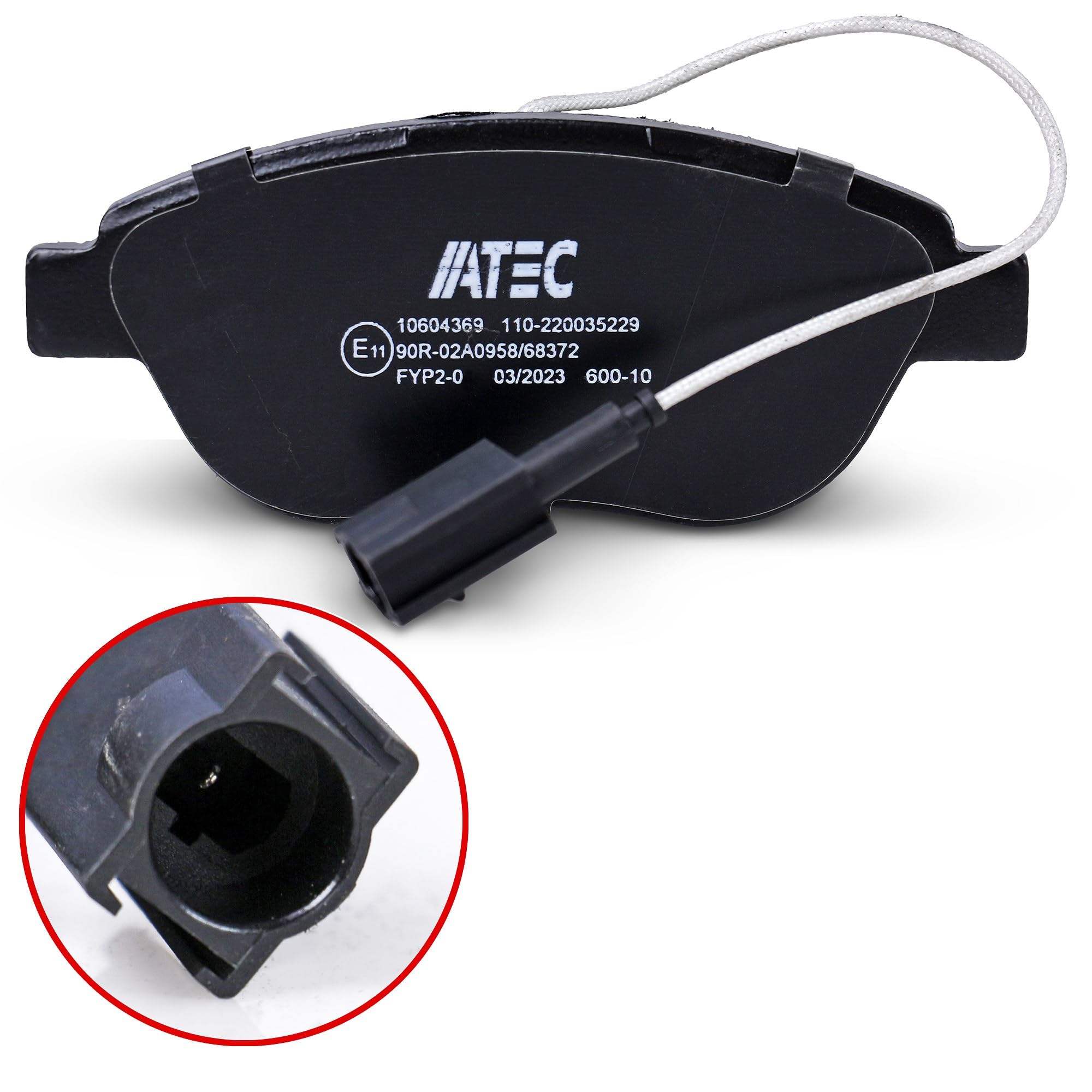 ATEC Germany Set freni asse anteriore incl. dischi freno Ø 284 mm ventilati