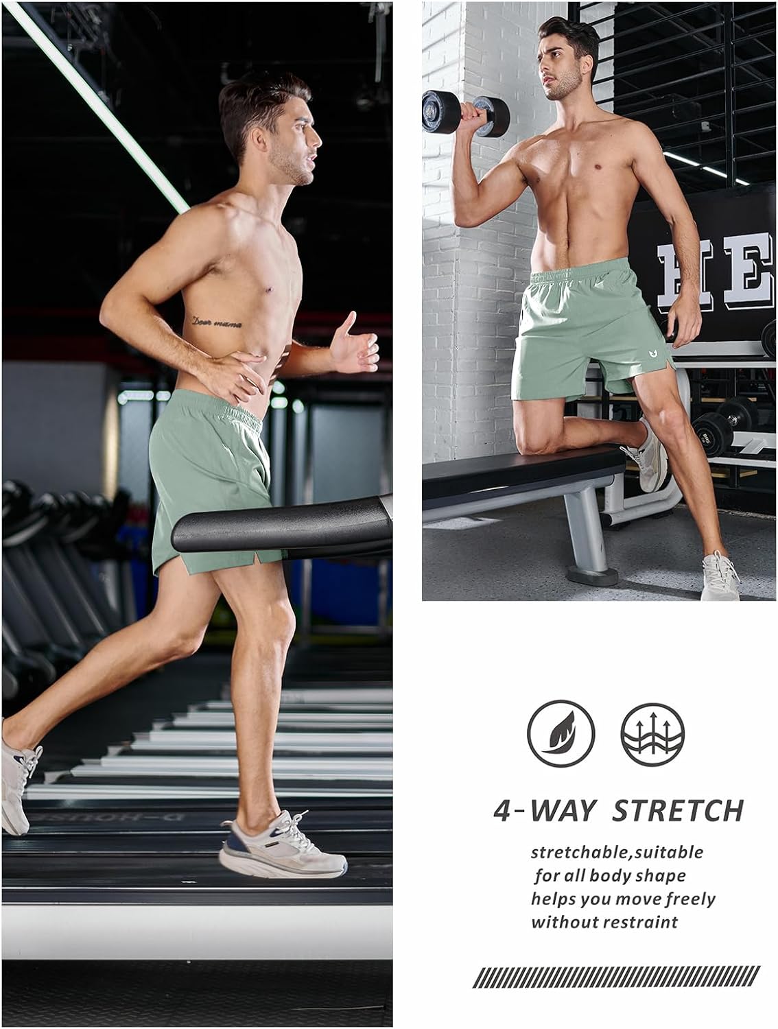 NORTHYARD Men's Running Athletic Shorts 5'' Workout Gym Tennis Short Quick Dry Lightweight Active Sports Basketball - Image 4