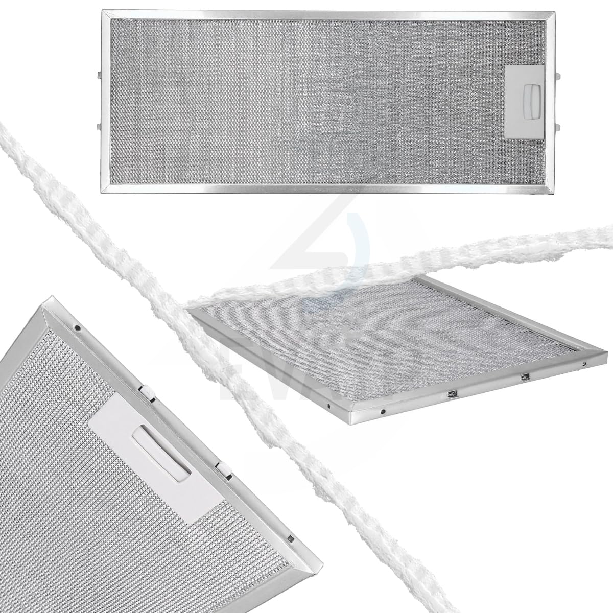 2x Filtro de Grasa Metálico (456 x 185 mm) Compatible con AEG Juno 4055241147 Turboair Elica GRI0025433A C00333929 Whirlpool 488000861321 Elecktrolux 482000009755 00746994 Campanas Extractoras