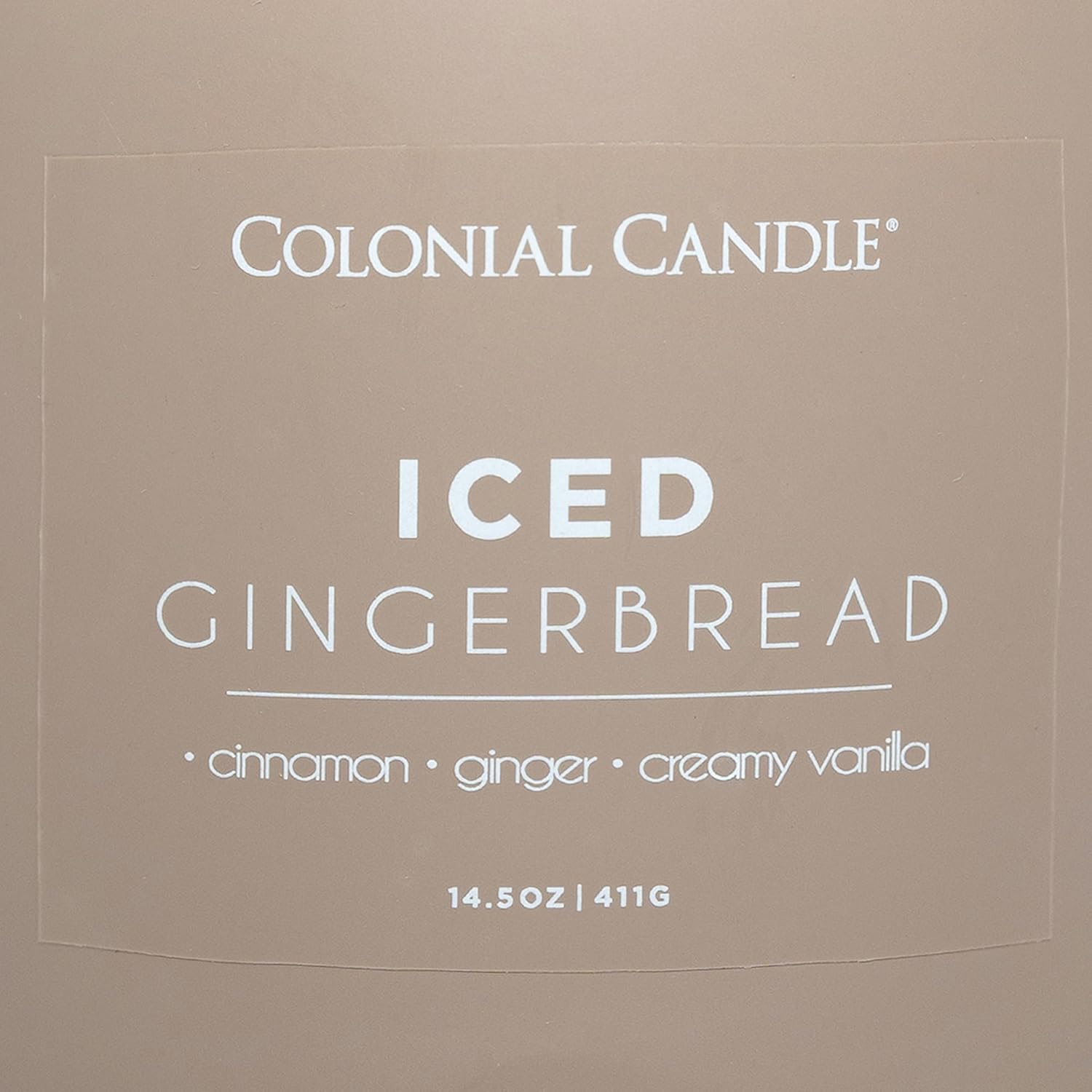 Colonial Candle Iced Gingerbread Scented Jar Candle, Pop of Color Collection, 3 Wick, 14.5 oz - Up to 60 Hours Burn - Image 4