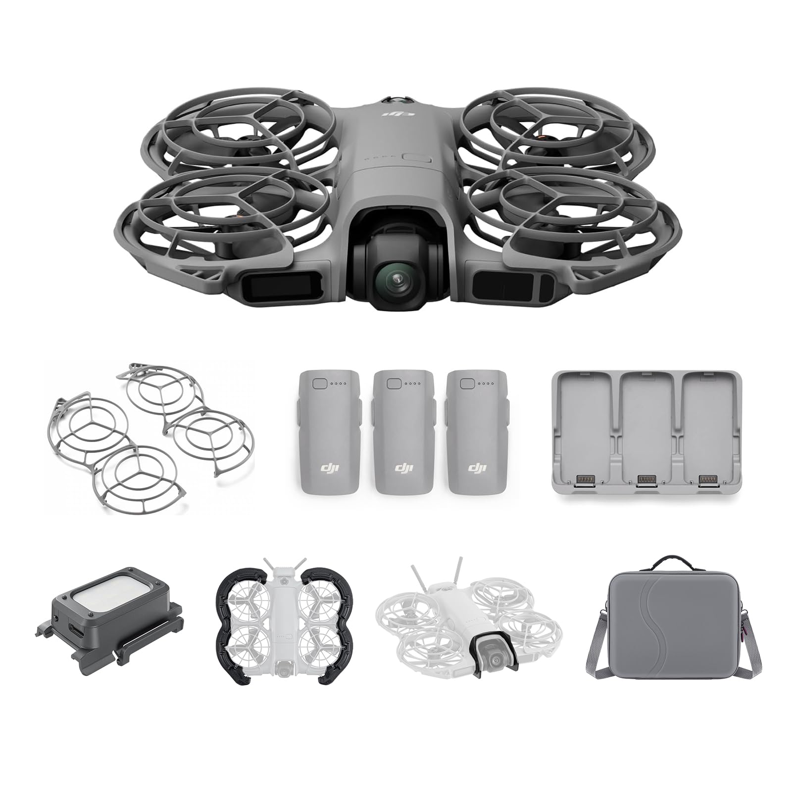DJI Neo 2 Combo Motion Fly More con RC Motion 3 e Goggles N3, trasmissione stabile con transceiver digitale, drone 4K per principianti, 3 batterie,volo FPV