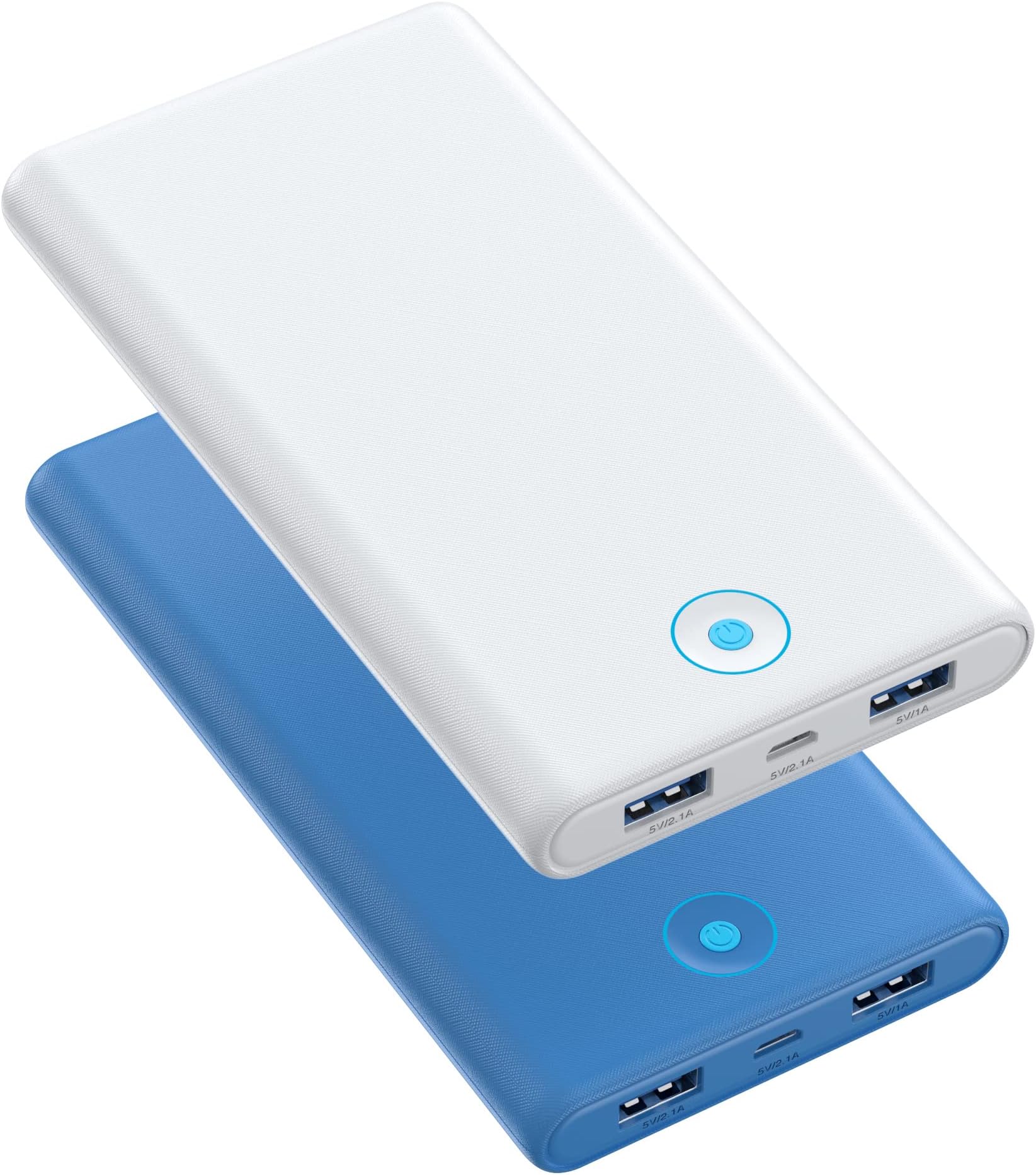 FOCHEW Portable Charger, 2Pack 20000mAh Power Bank Ultra