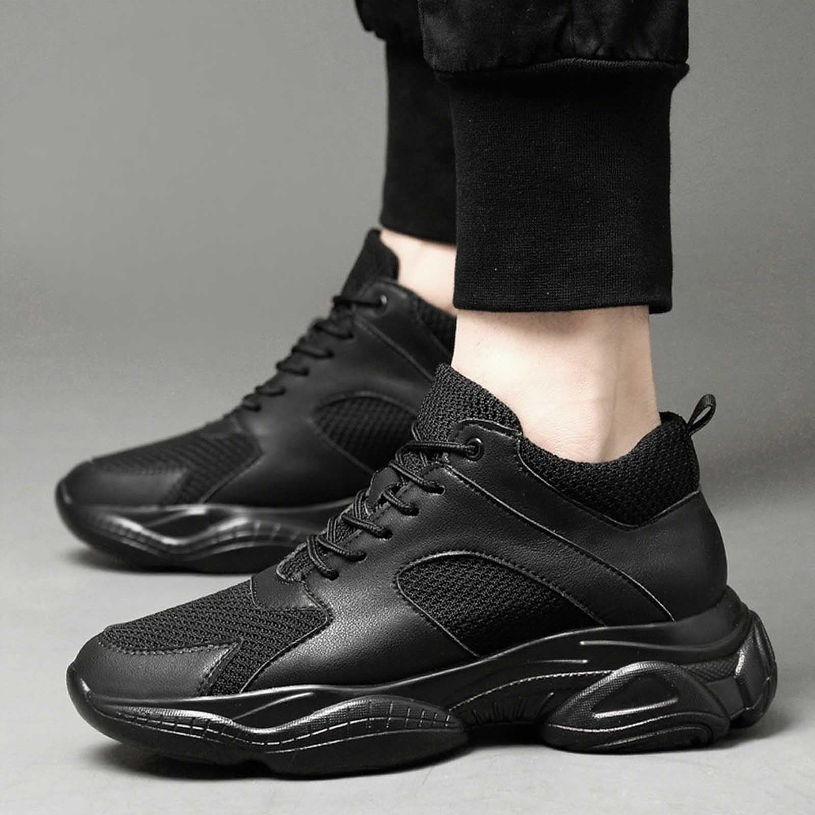 Elevate Shoes - Zapatillas de deporte para hombre, 8 cm, invisibles, con cordones de malla, ligeras, transpirables, para fitness al aire libre