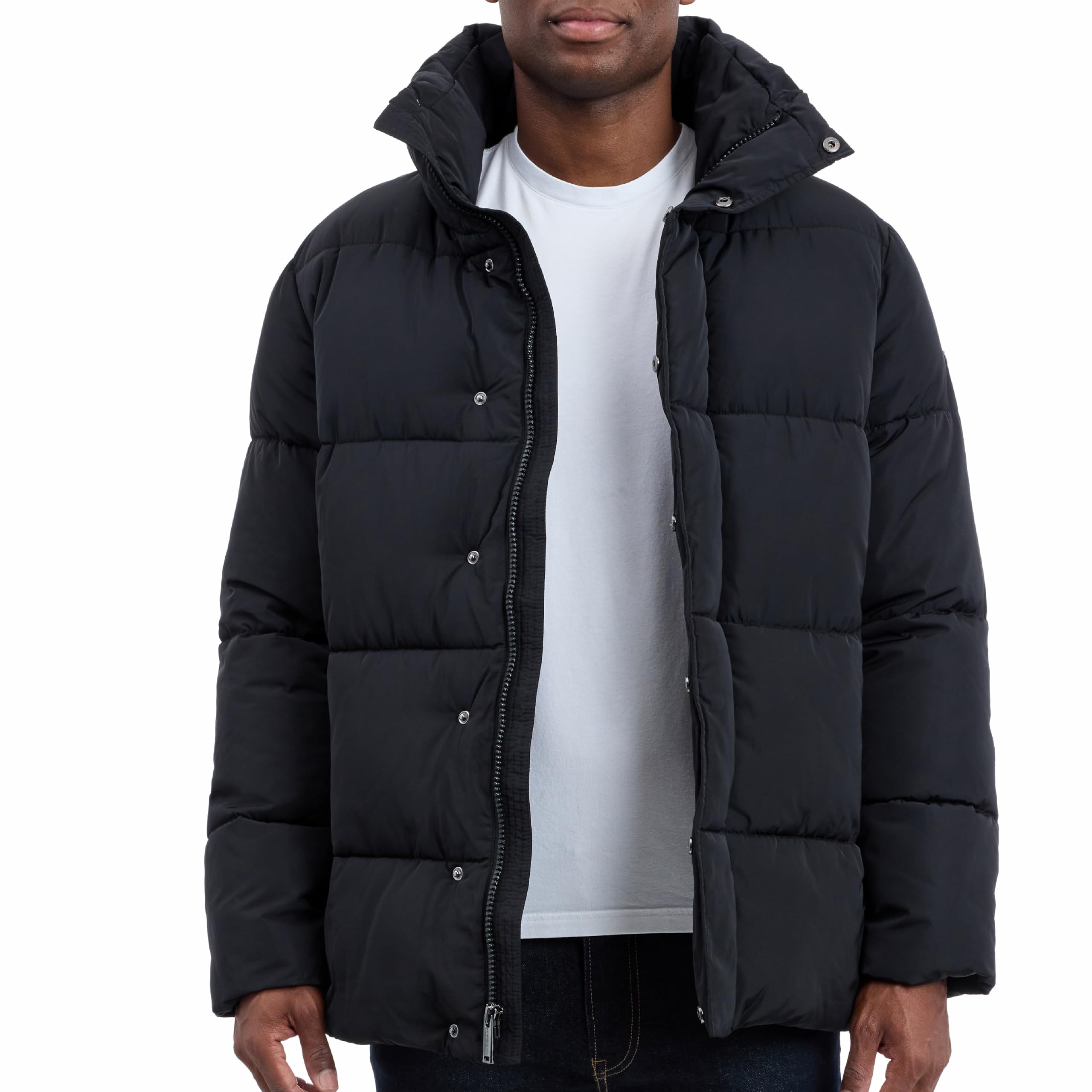 Michael Kors Mens Heavyweight Puffer Jacket Cold Weather Puffer Winter Jackets for Men