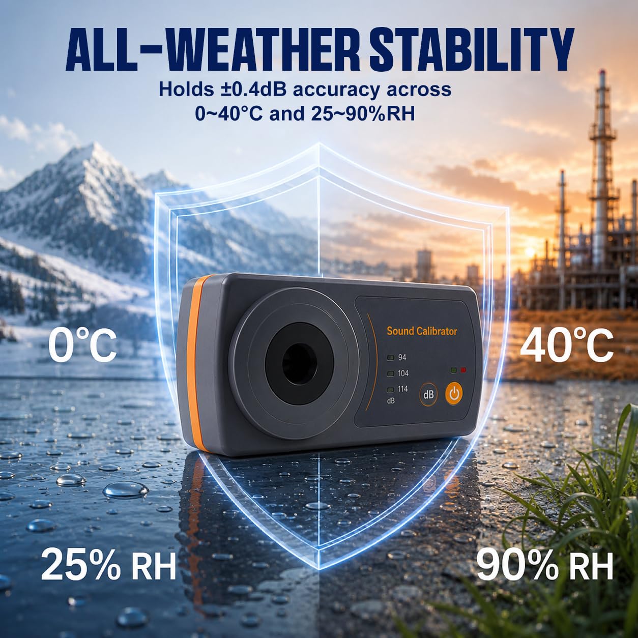 Klang Meter Dezibel Niveau Kalibrator Kalibrierung 114dB / 94dB / 104dB Kalibrierung Niveau für Schallpegelmesser