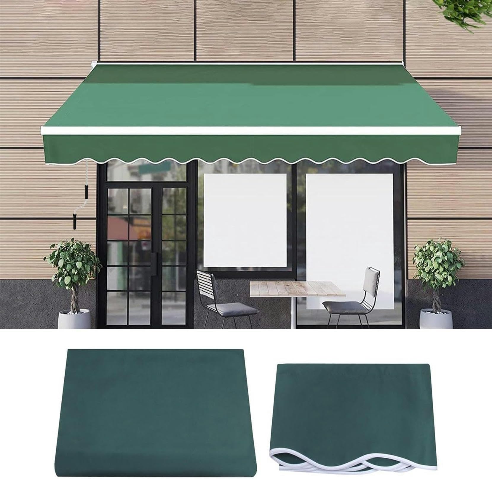 Cubierta para toldo de patio al aire libre con lona premium de recambio