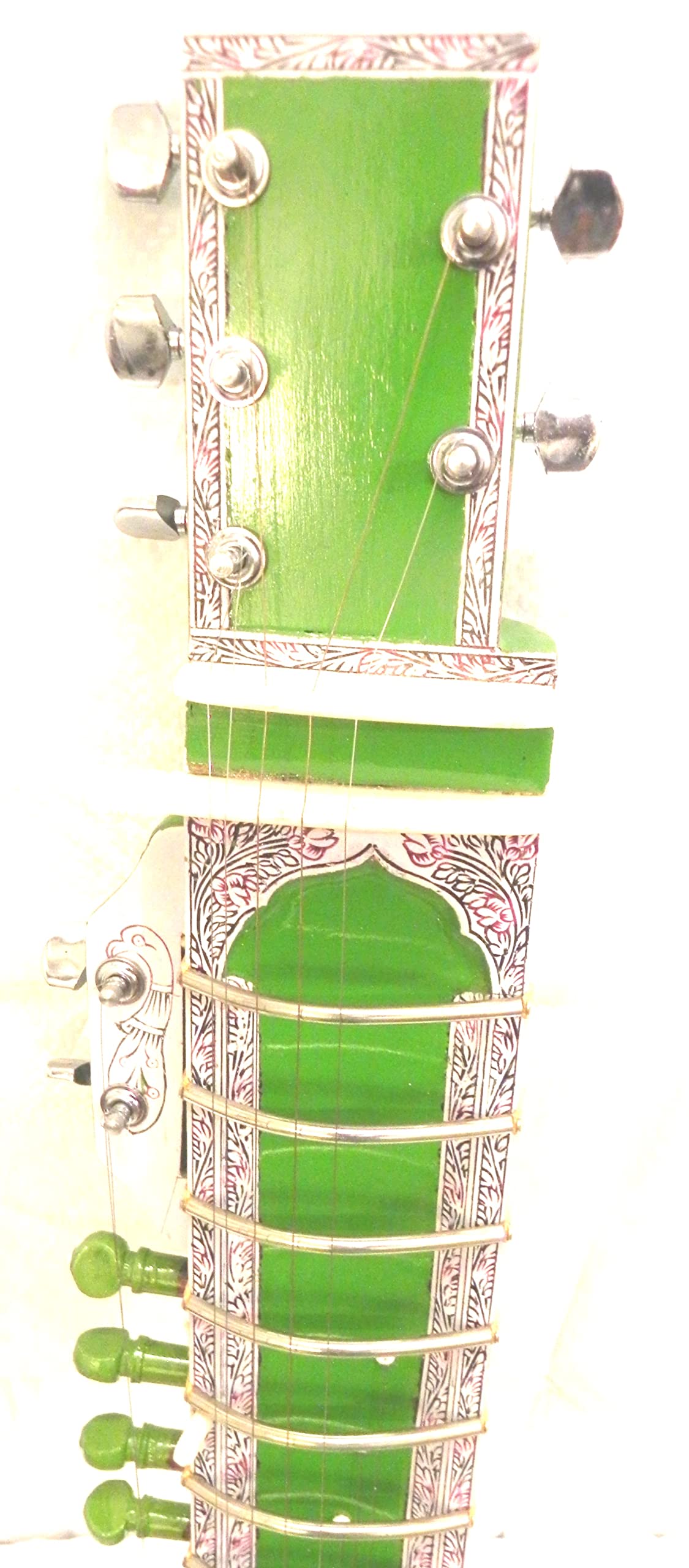 Hecho a mano por la India ~ Sitar eléctrico SHRI RAVI SHANKAR estilo diseñador, cuerda y MIZRAB
