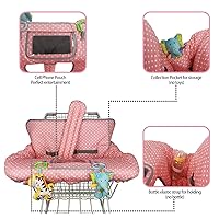 Vista 42 de Funda para carrito de compras para bebé de algodón, lavable a máquina para bebés, niños pequeños, niños o niñas, grandes (lindas)