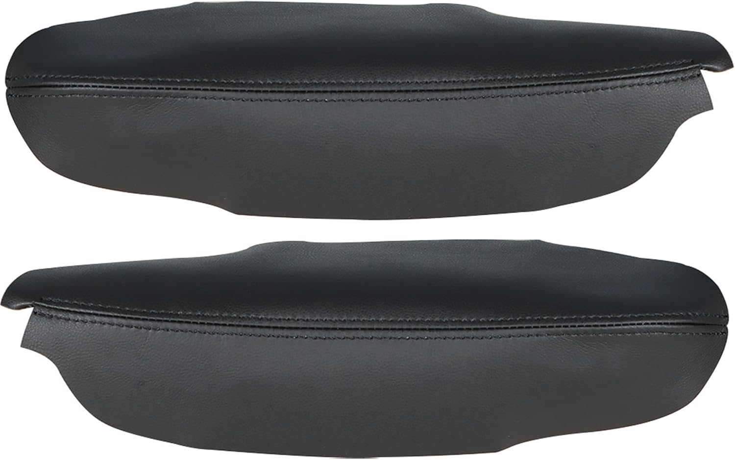 Artificial Leather Car Front Door Panel Armrest Cover 2Pcs Replacement for Acura TSX 2009-2014 Black