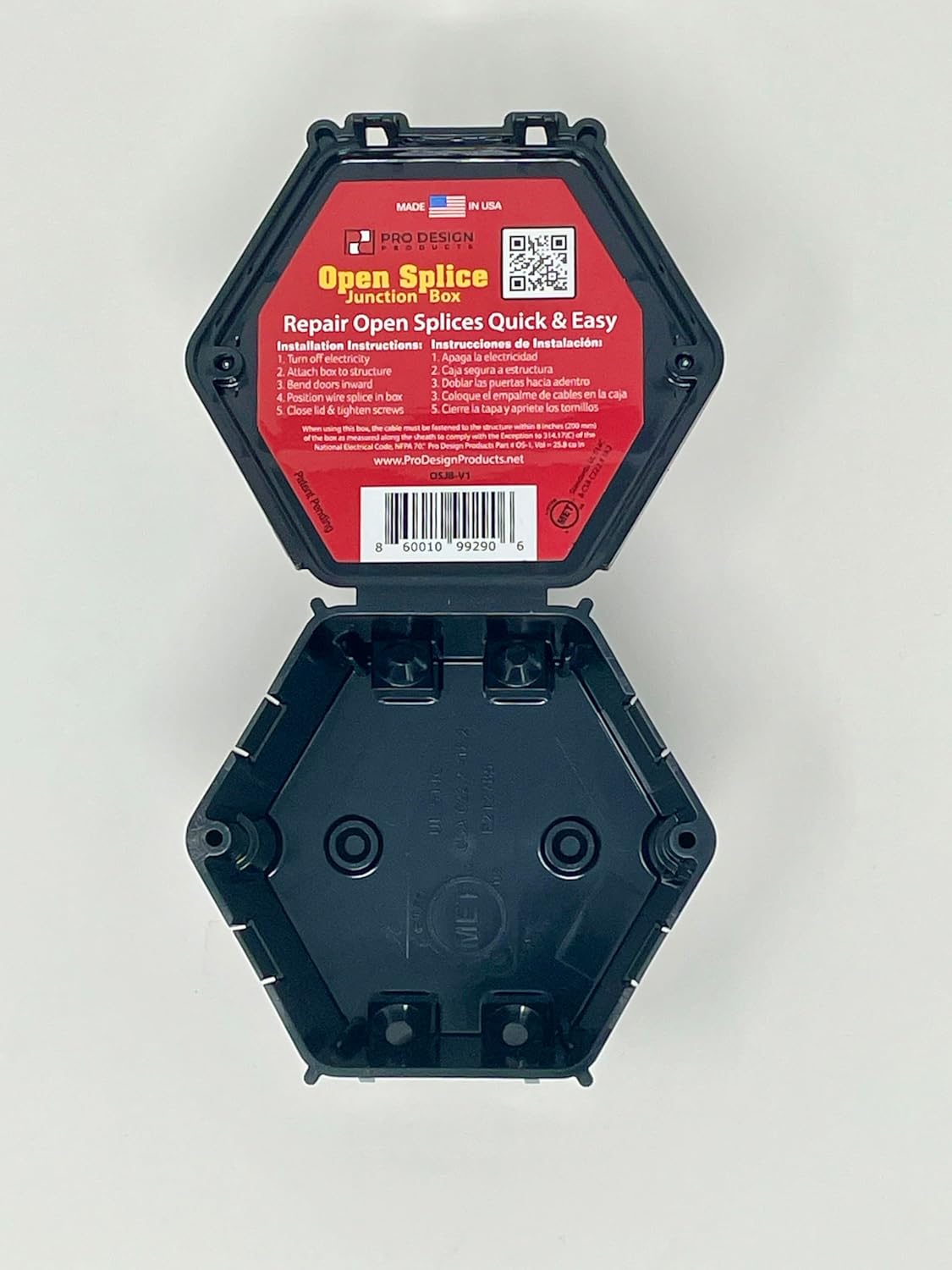 Open Splice Junction Box (10-Pack) The Original American Made - UL Tested - Meets Code
