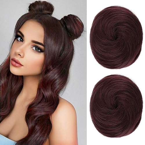 REECHO 2 extensiones de moño para cabello con clip de pinza HB001, accesorio de peluca, extensiones de peinado hacia arriba para mujeres y niñas