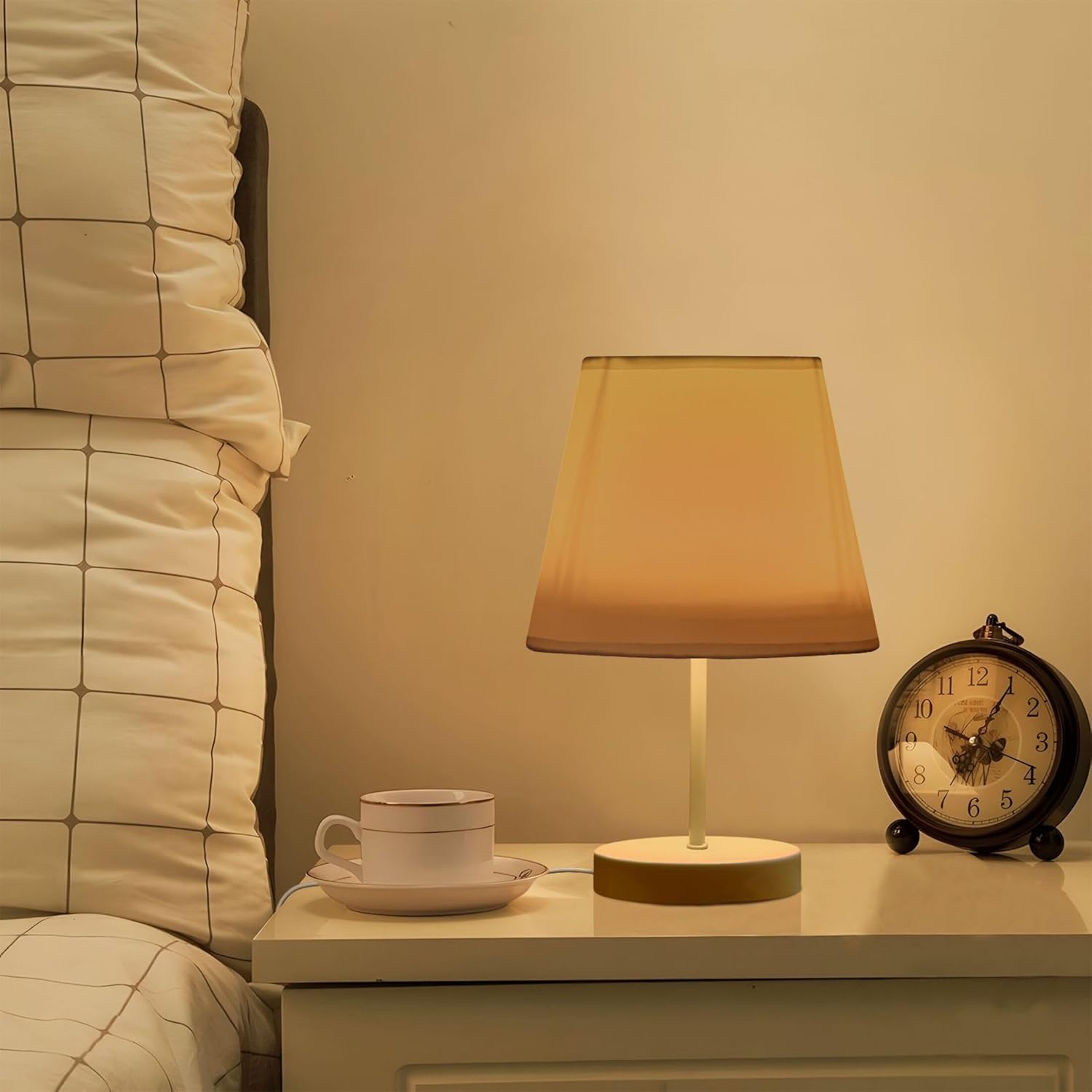 Blush Pink Green Gradient USB Bedside Table Lamp Custom Nightstand Light Bedside Dimmable Led Portable Lamp for Bedroom Decor