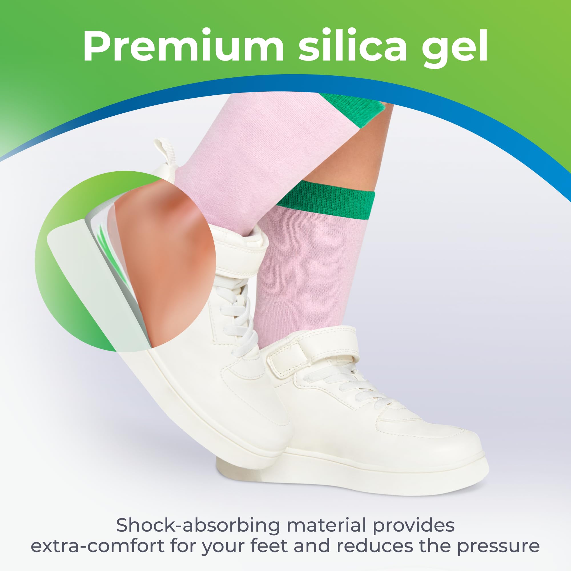 BloomLab Cuscinetti in gel per tallone, 6 pezzi, per fascite plantare, spina ossea, protezioni per piedi doloranti o contusi, per alleviare il dolore ai piedi, per donne/uomini