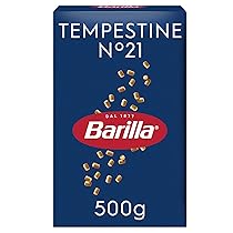 Barilla Pasta Tempestine N.21, Pastina di Semola di Grano Duro, I Classici, Tempo di Cottura 4 Minuti, Confezione da 500g