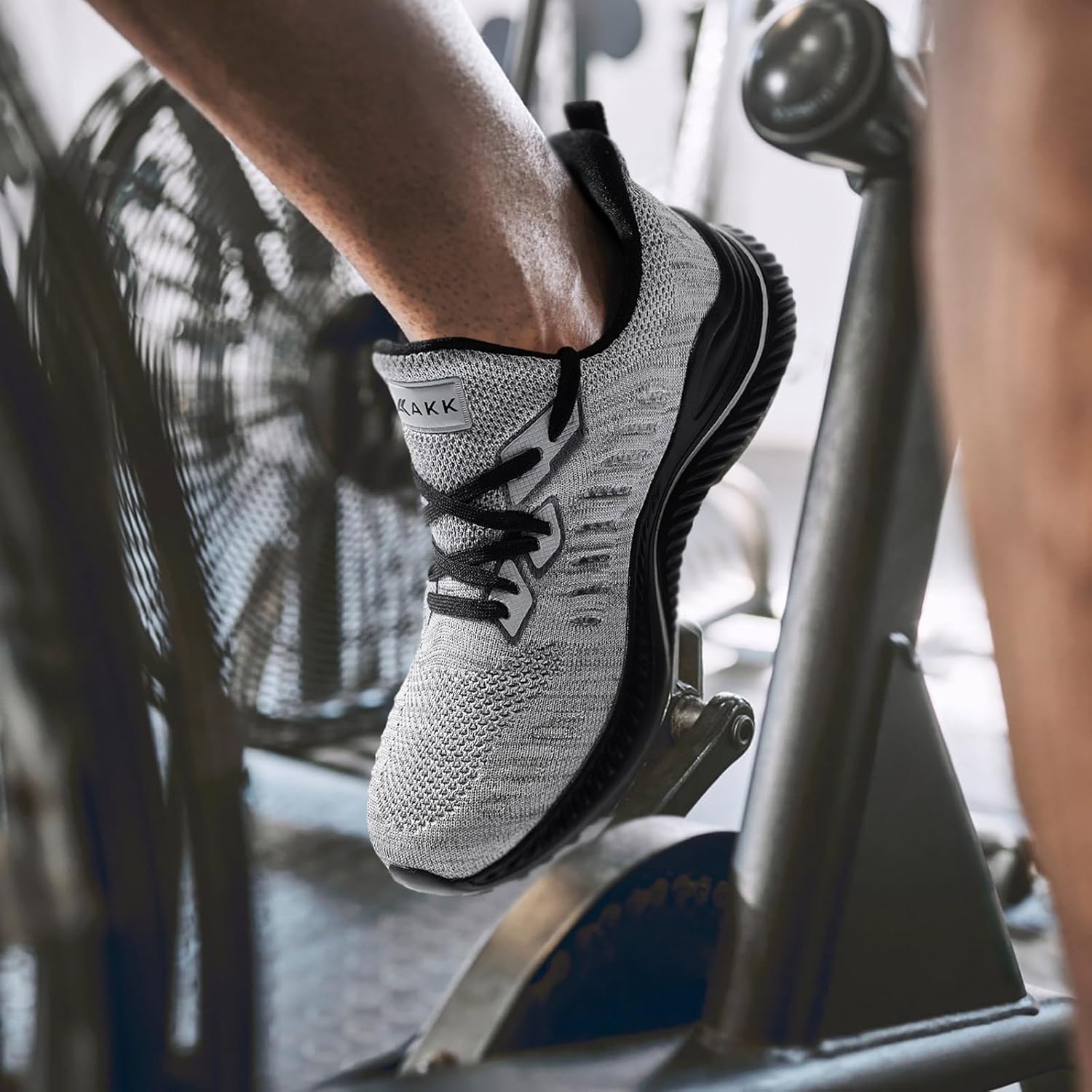 Akk Mens Wide Sneakers - Slip On Memory Foam Walking Shoes Breathable Non Slip Tennis Running Shoe Ultra Lightweight Comfortable Workout Gym Jogging and Casual Sports - Image 2