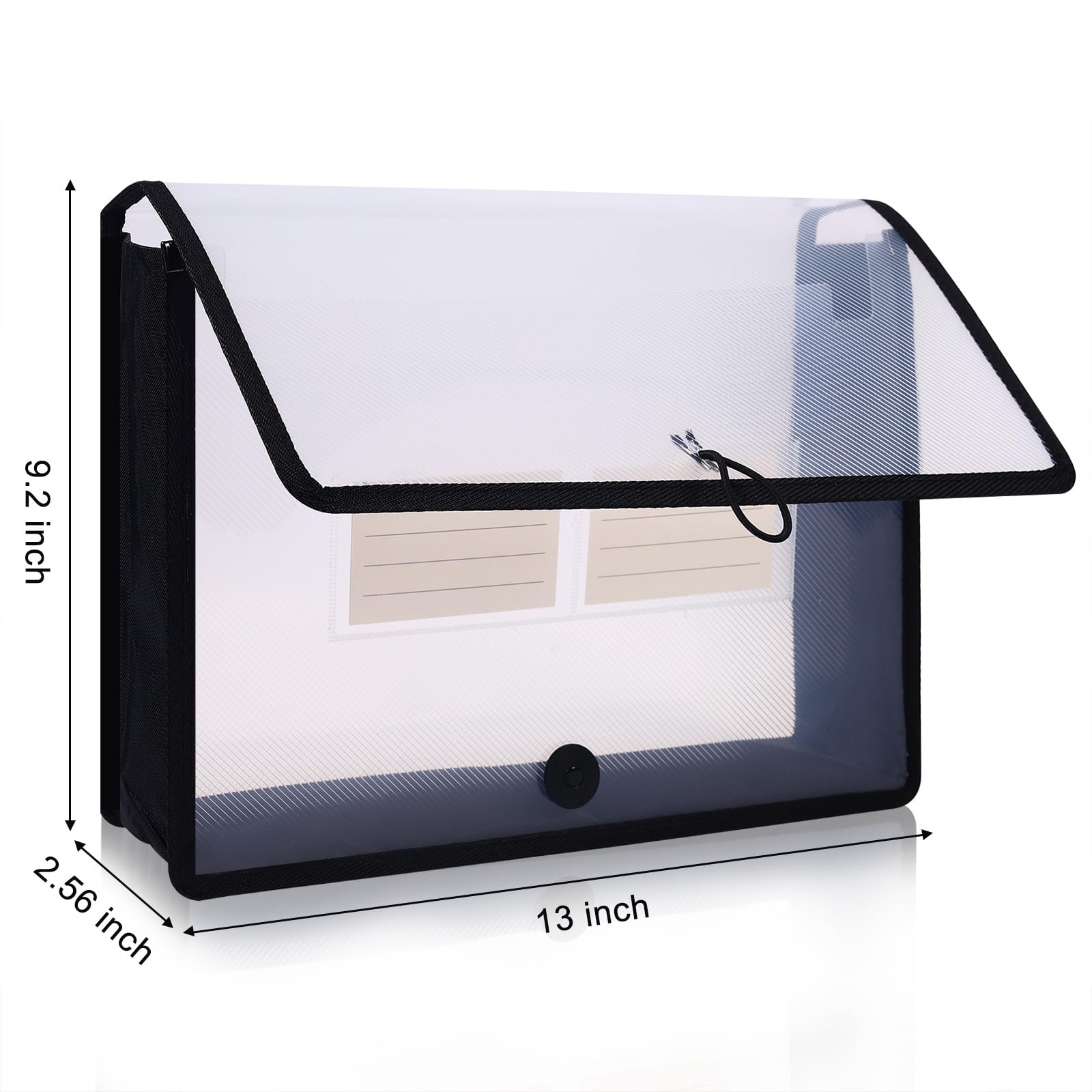 Expandable Plastic File Folders 5-Pack Eco-Friendly Plastic