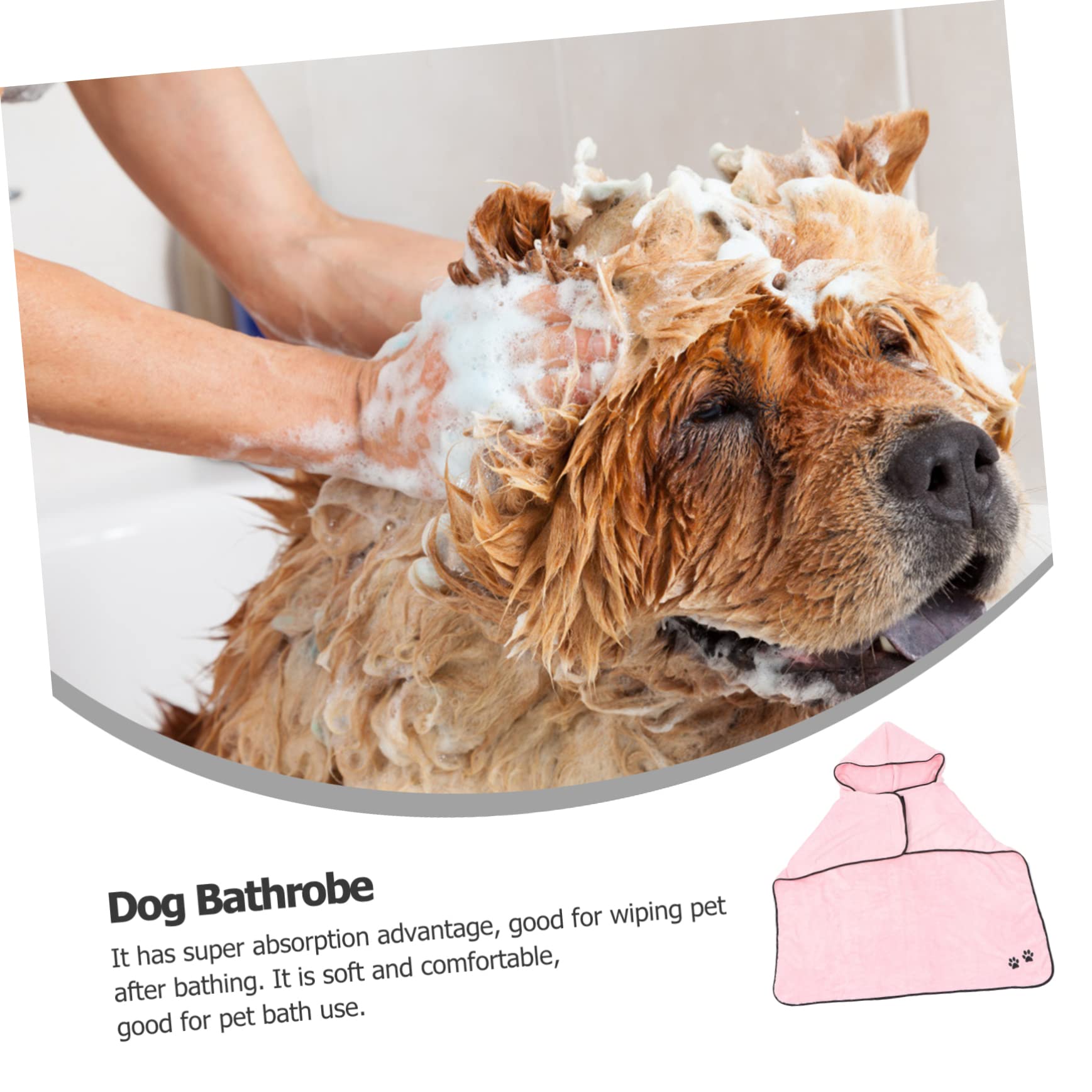 YARNOW Lot De 2 Peignoirs Super Absorbants pour Animaux De Compagnie Serviette De Bain pour Chien Et Chiot