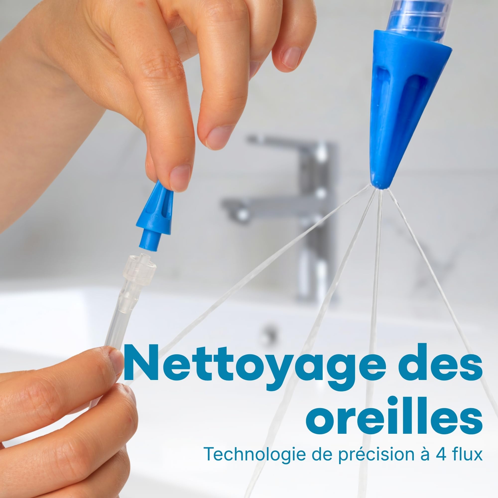 Medi Grade Kit Nettoyeur Oreille 300ml - Kit Voyage - Vaporisateur à Pompe et Seringue pour un Nettoyage Oreille - Cérumen et Cire d’Oreille en Toute Sécurité