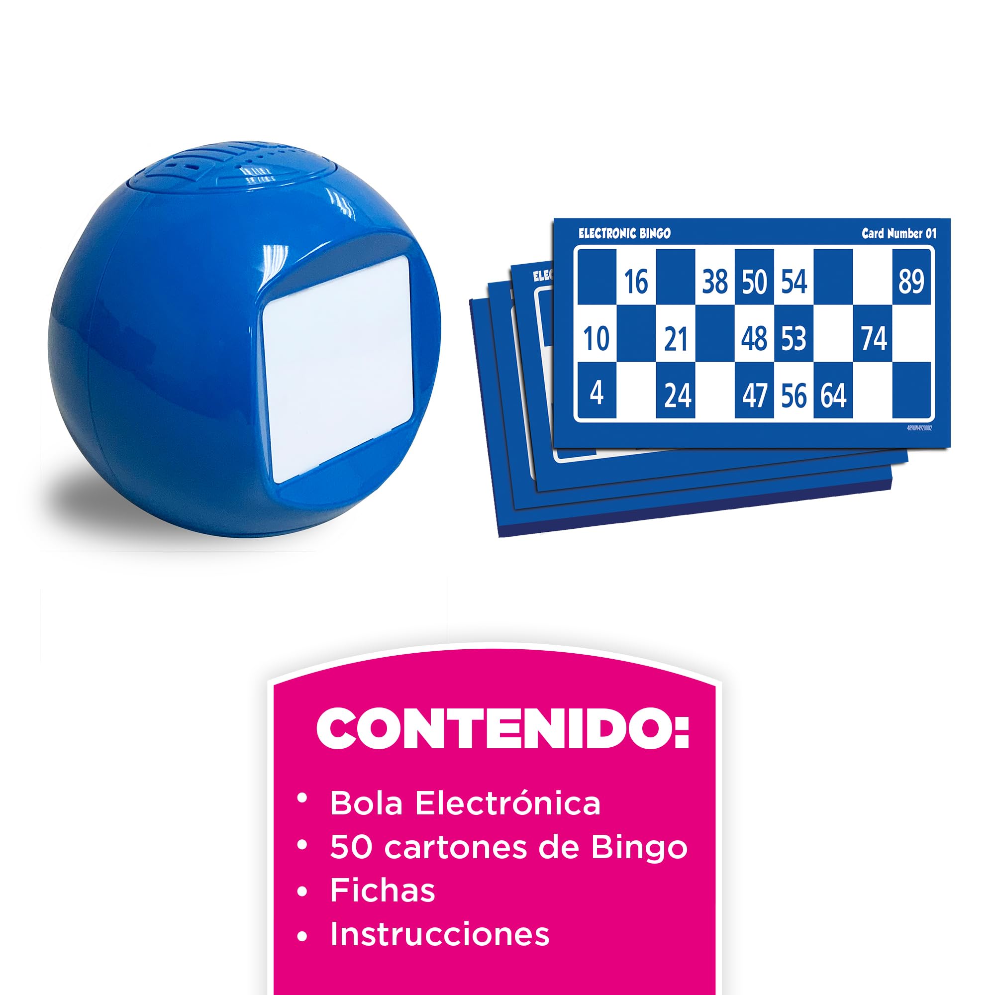 Bizak Electrobingo, Bingo electrónico con Sonido, Juego de Mesa Familiar, para Jugar con Amigos, Regalo de Juego Infantil niños y niñas Desde 4 años de Edad (61832162)