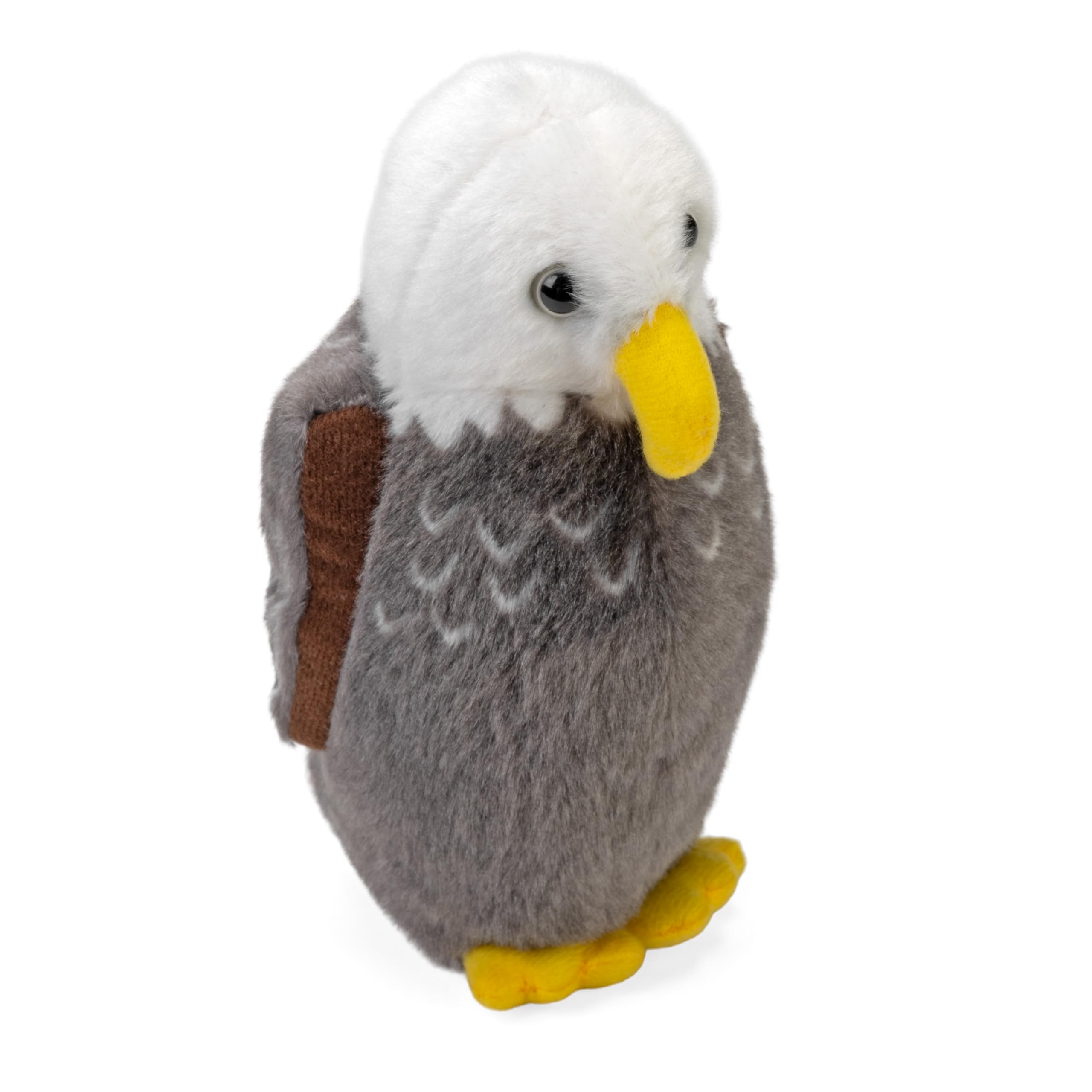 Audubon Birds Bald Eagle Plush with Authentic Bird Sound, Stuffed Animal, Bird Toys for Kids and Birders