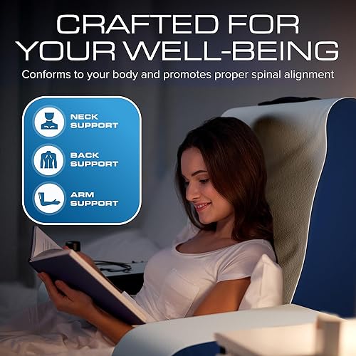 Vista 65 de Kolbs - Almohada de cuña de cama tamaño matrimonial para cabecero Almohada moderna y elegante para llenar el espacio entre la cabecera