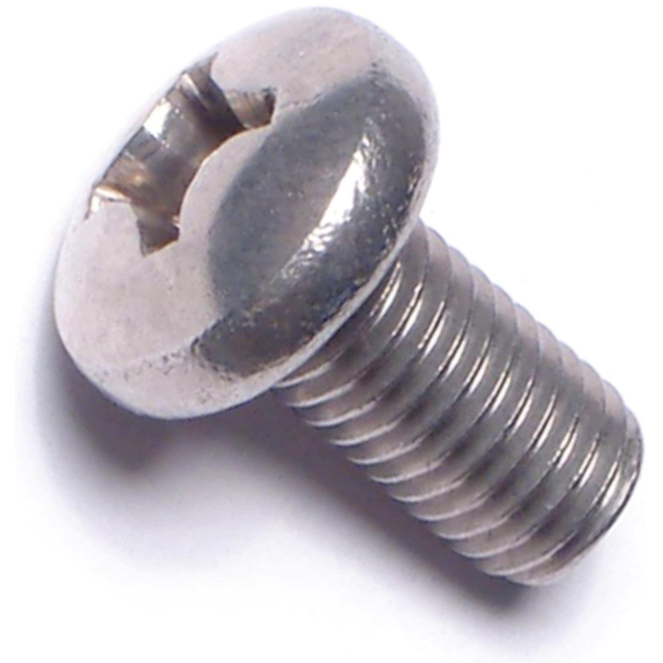 50 Pack 1/4-28 X 1/2" Pan Head Machine Screws - Phillips Drive, Stainless Steel 18-8 Grade
