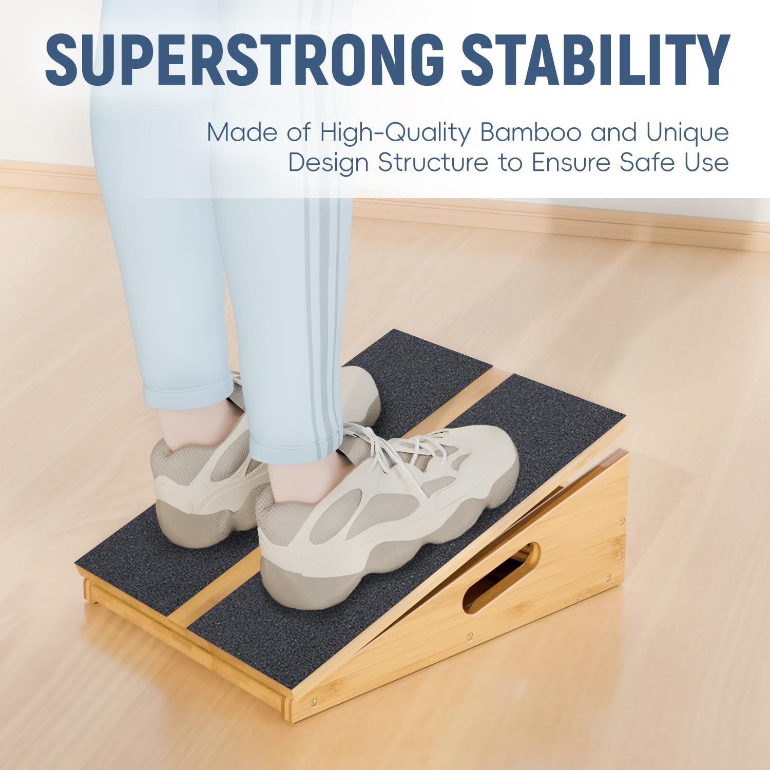 BODYRHYTHM - Tabla Inclinada Ajustable De Alta Resistencia Para Estirar, Flexibilidad, Fuerza Y Entrenamiento De Rodillas Sobre Los Dedos De Los Pies Con Superficie Antideslizante, Tobillo Inclinado