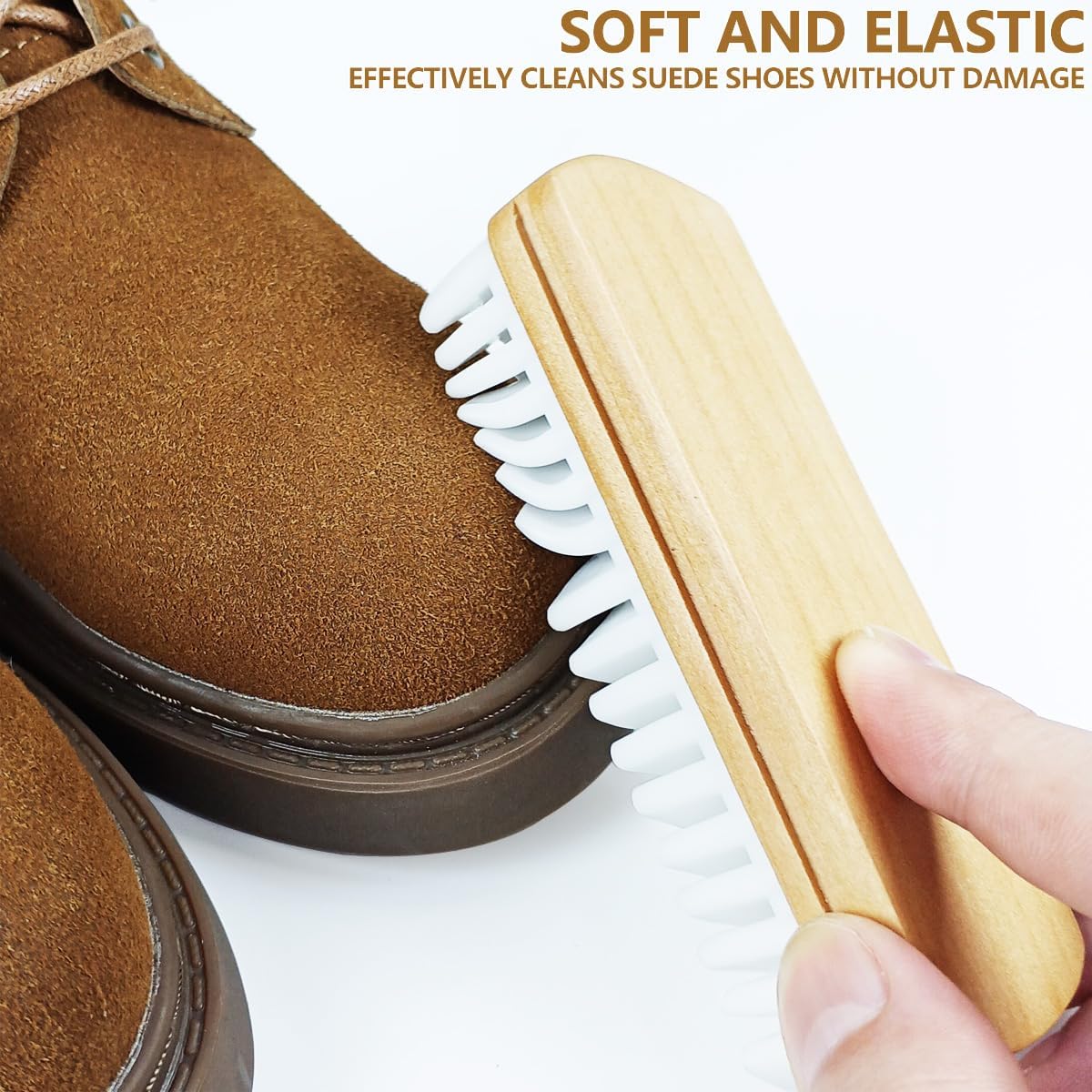 3Pcs Suede Shoe Brush and Eraser Suede Nubuck Cleaning Brush for Shoes