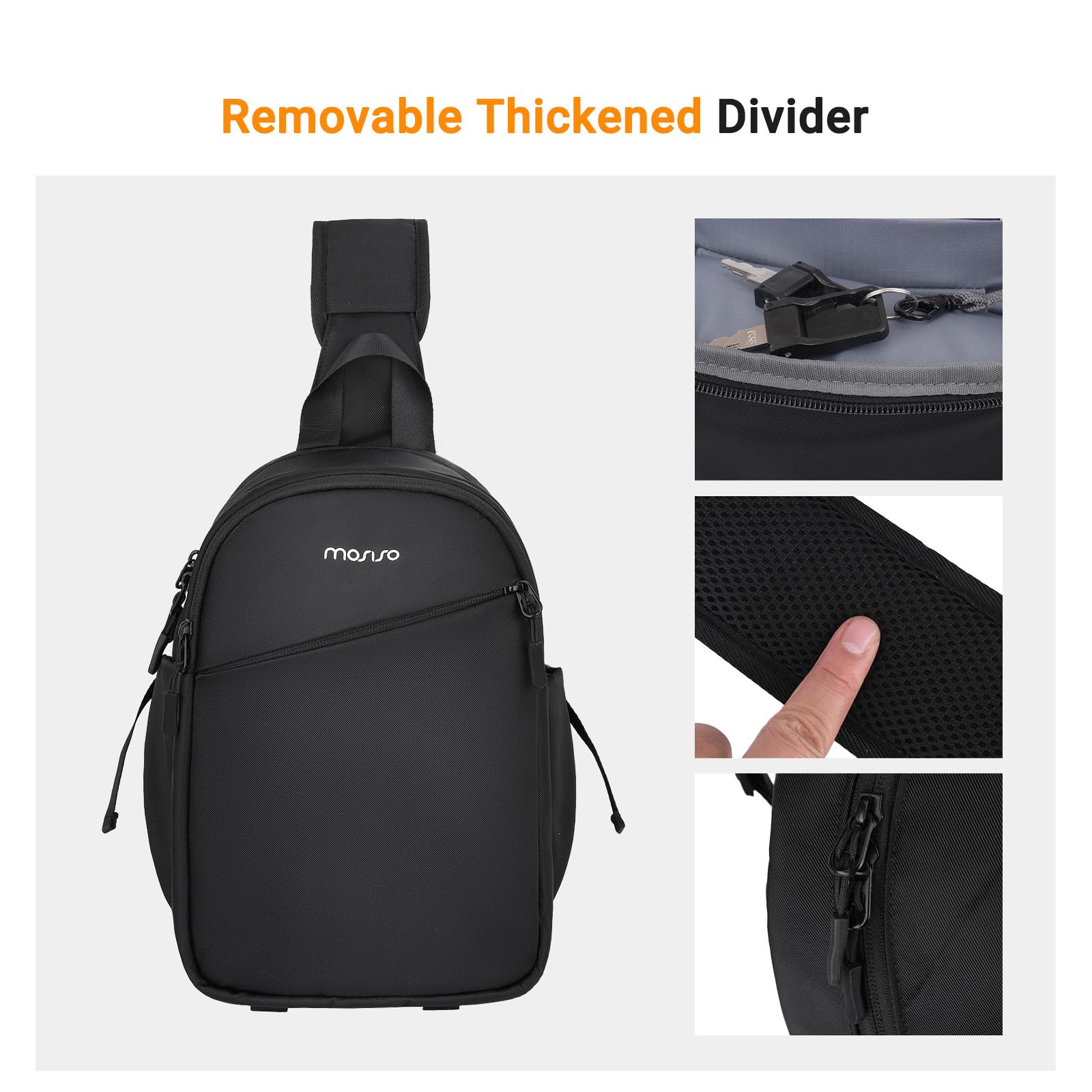 MOSISO Borsa Tracolla Fotocamera Custodia per Fotocamera DSLR/SLR/Mirrorles