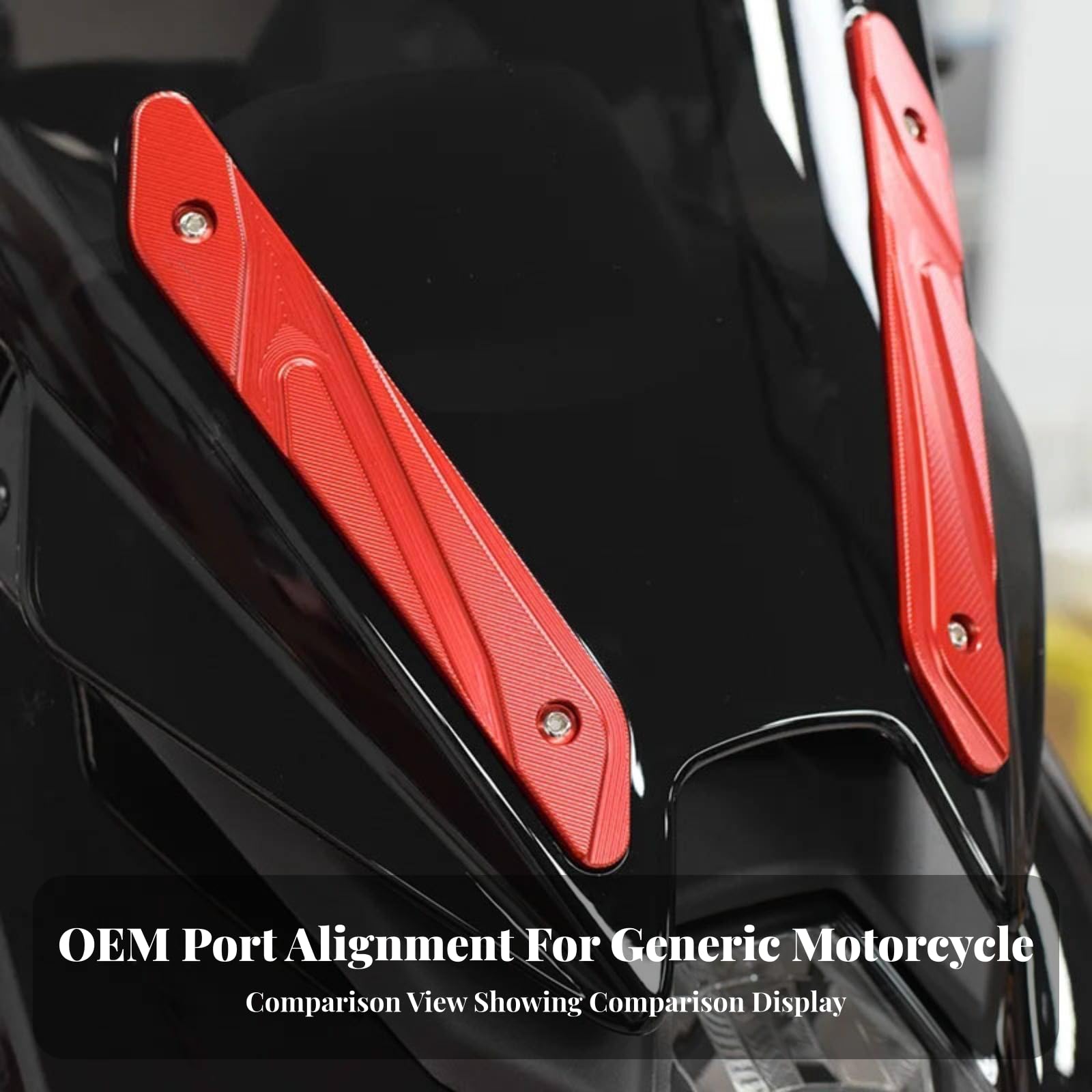 Windschutzscheibenabdeckung Motorrad Aluminiumlegierung Frontverkleidung ZT150D ZT150M ZT350 ZT310 Schutzplatte Wetterfest Einbaufertig mit Schrauben, Gold