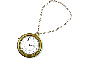 Skeleteen White Rabbit Clock Necklace