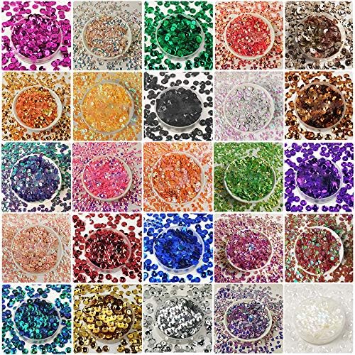 Anyasen Sequins à Coudre 8000 pièces Sequins Loisirs créatifs kit Anyasen Sequins à Coudre 8000 pièces Sequins Loisirs créatifs kit