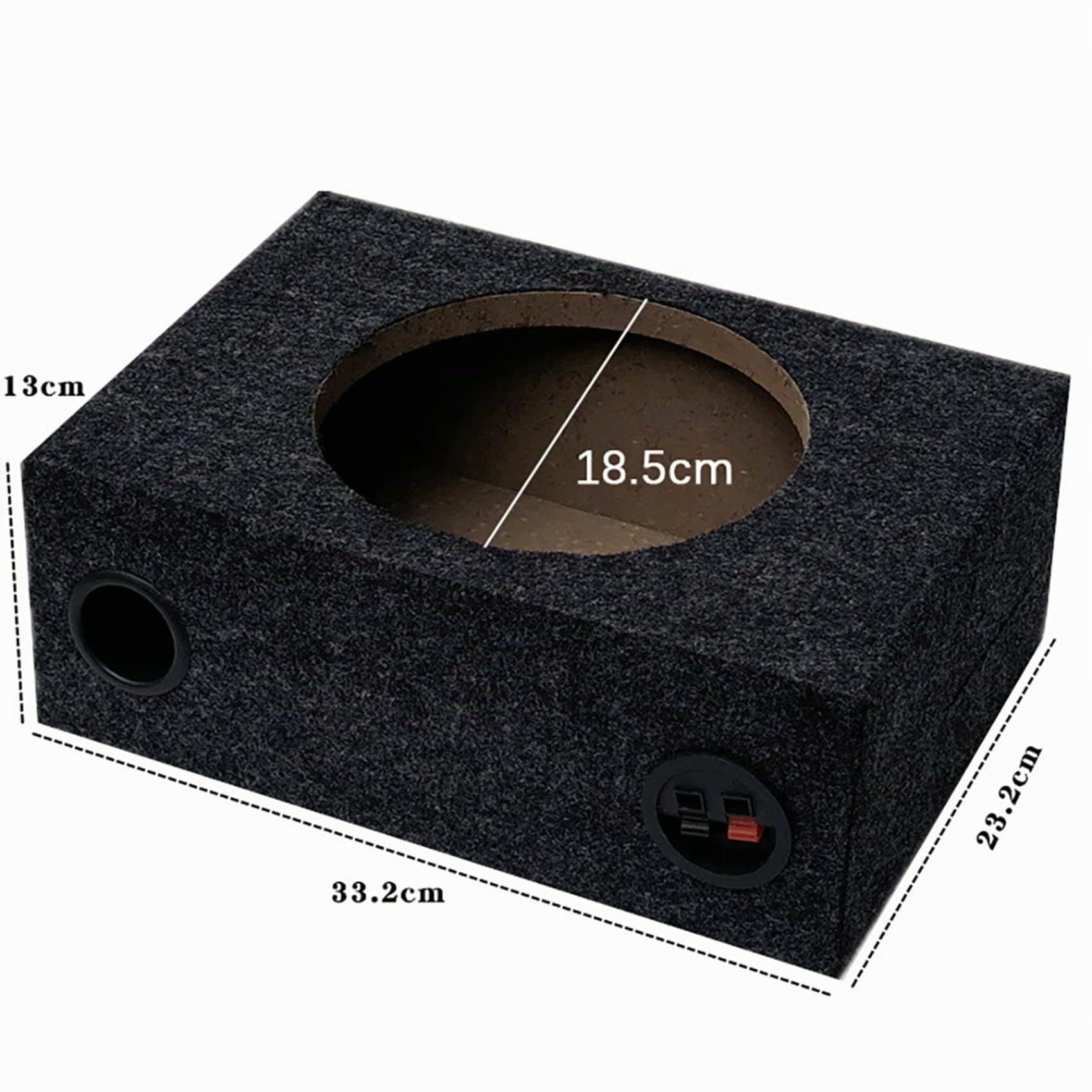 Trjgtas 2 scatole per altoparlanti universali sigillate da 8 pollici singole per altoparlanti per scatole subwoofer per musica