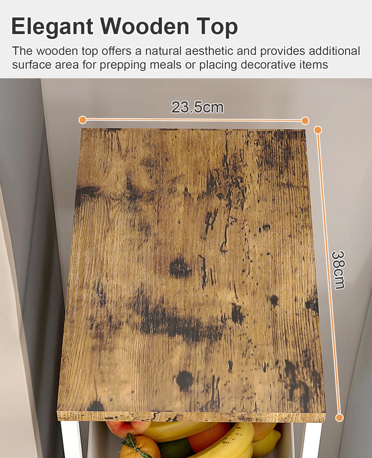 CarolynDesign Chariot Utilitaire à 5 Niveaux Avec Cadre En