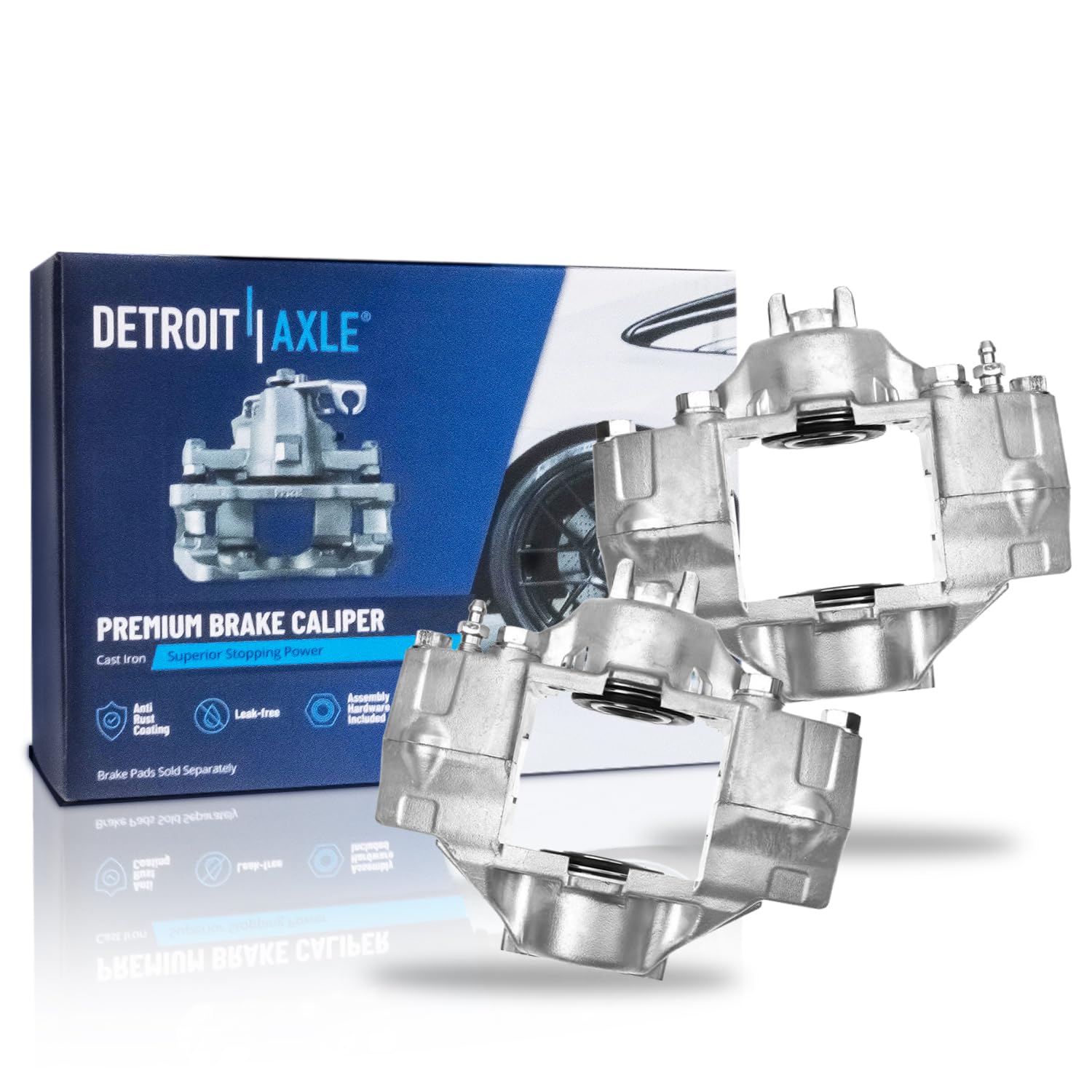 Detroit Axle - Rear 2pc Brake Calipers for 2006-2007 Subaru Impreza