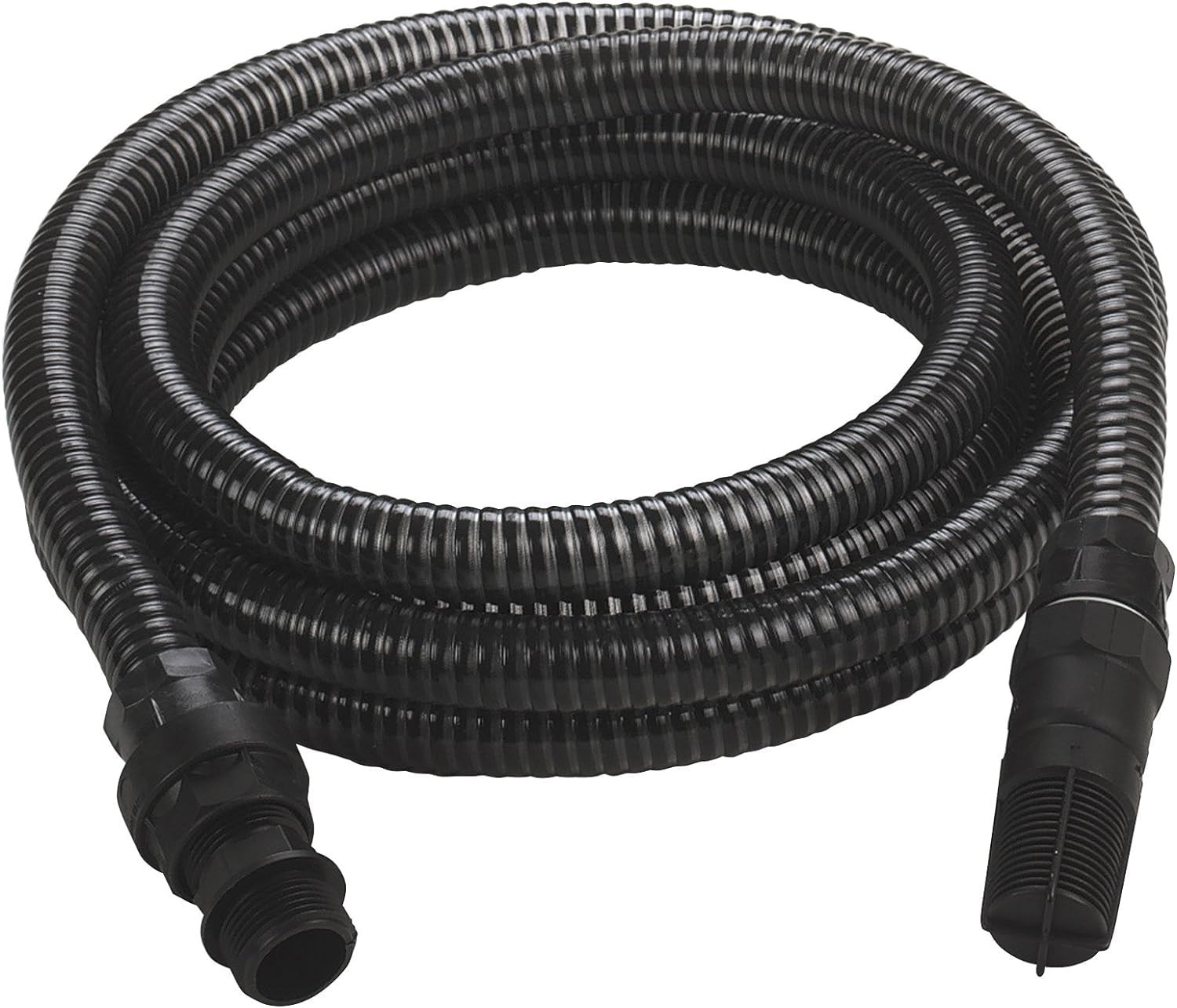 Einhell Pompe d’arrosage de surface GC-GP 6538 (650 W, Câble d‘alimentation 1,4 m) & Accessoire Kit tuyau d'aspiration noir 7 mètres avec embouts en PVC - température max. : 35° - Ø 32 mm