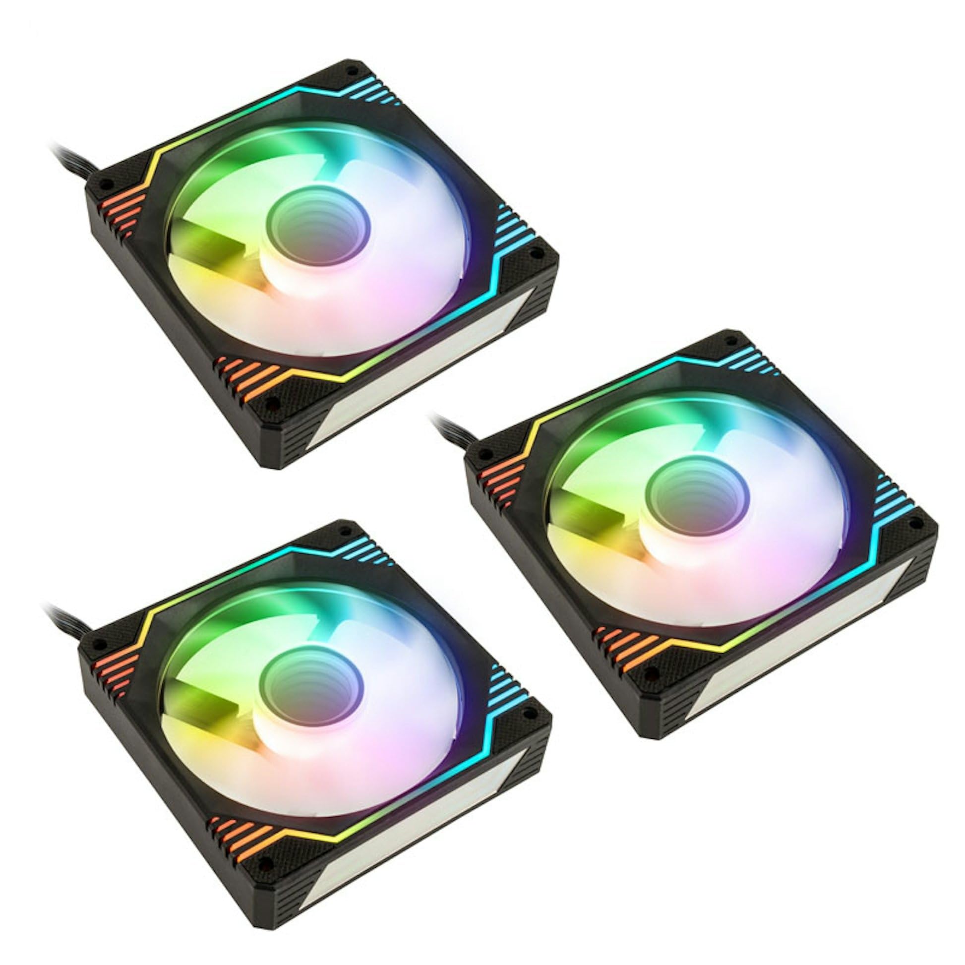 Kolink Umbra X 120mm ARGB High Performance PWM Fan Triple Pack - Black