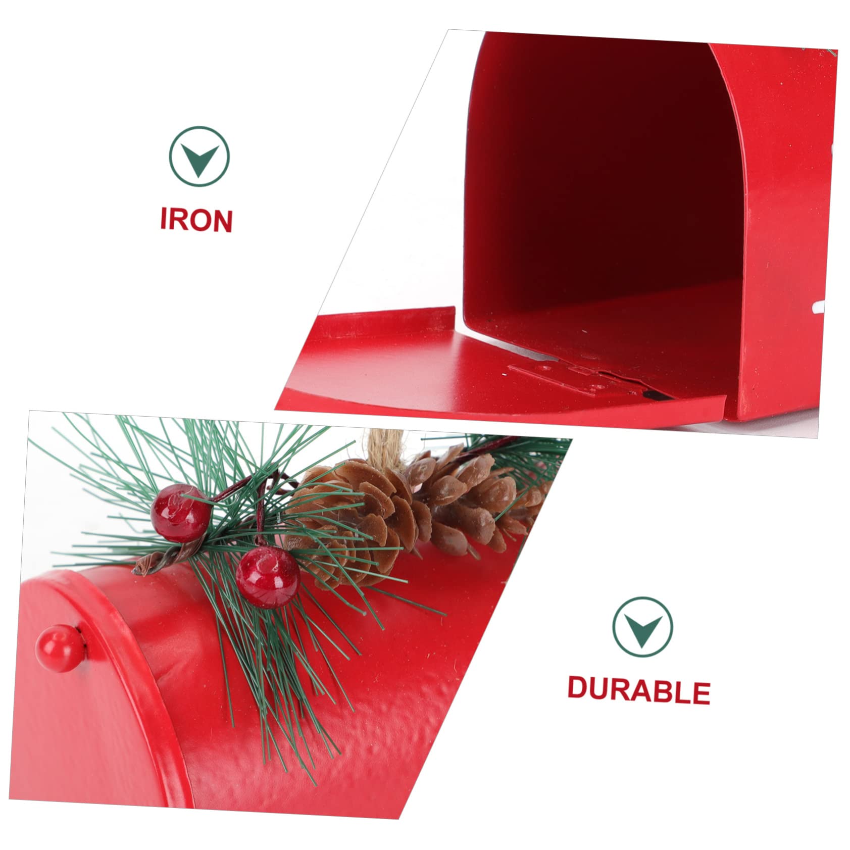 PRETYZOOM 6 STK Weihnachtsbaum-Anhänger Weihnachtskugeln Baumbehang schmücken Christbaum anhänger Weihnachtsbaum Briefkasten Hintergrund- einzigartiger Wohn Plastik
