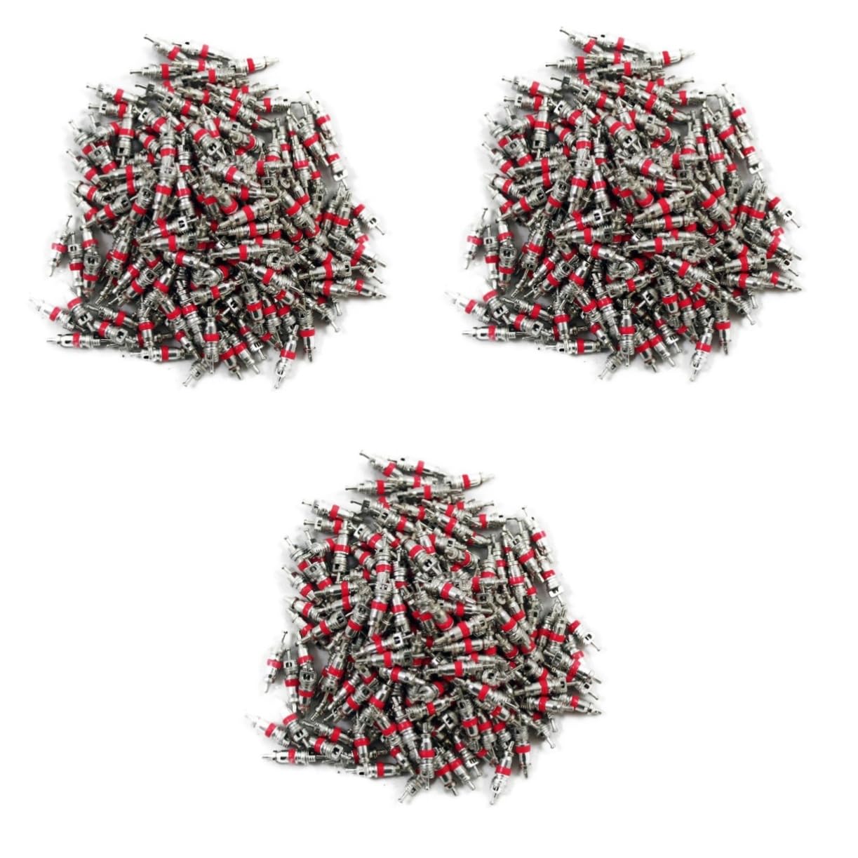 KOMBIUDA Lot De 3 Kits De Tiges De Pneu De Rechange En Cuivre Nickelé Pour Voiture Camion 100 Pièces X 3
