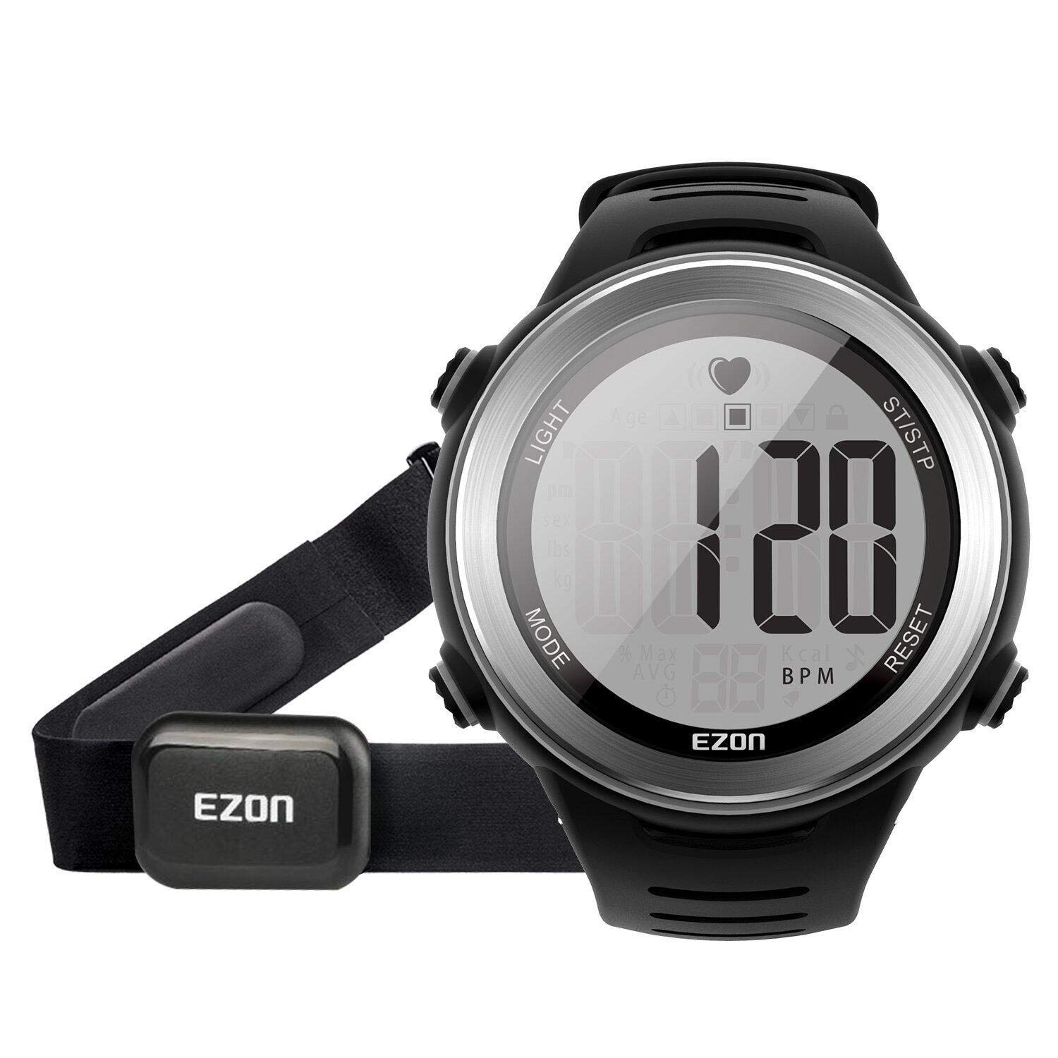 EZON T037 Digital Sports Watch on a wrist