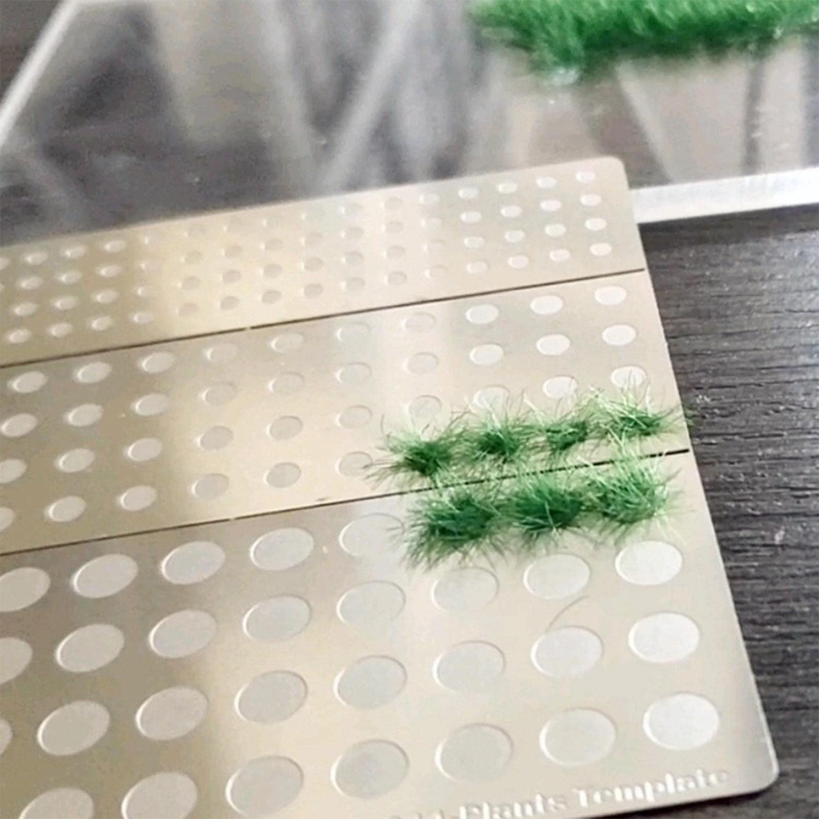 Qianly Aplicador de Césped Cómodo Juego de Bricolaje, Plantilla GJ3015B