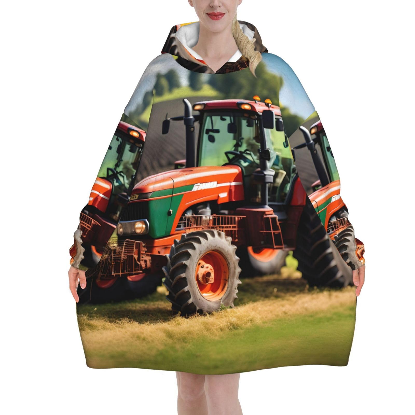 Couverture à capuche tracteur : finis les frissons d'hiver avec ce plaid - 8