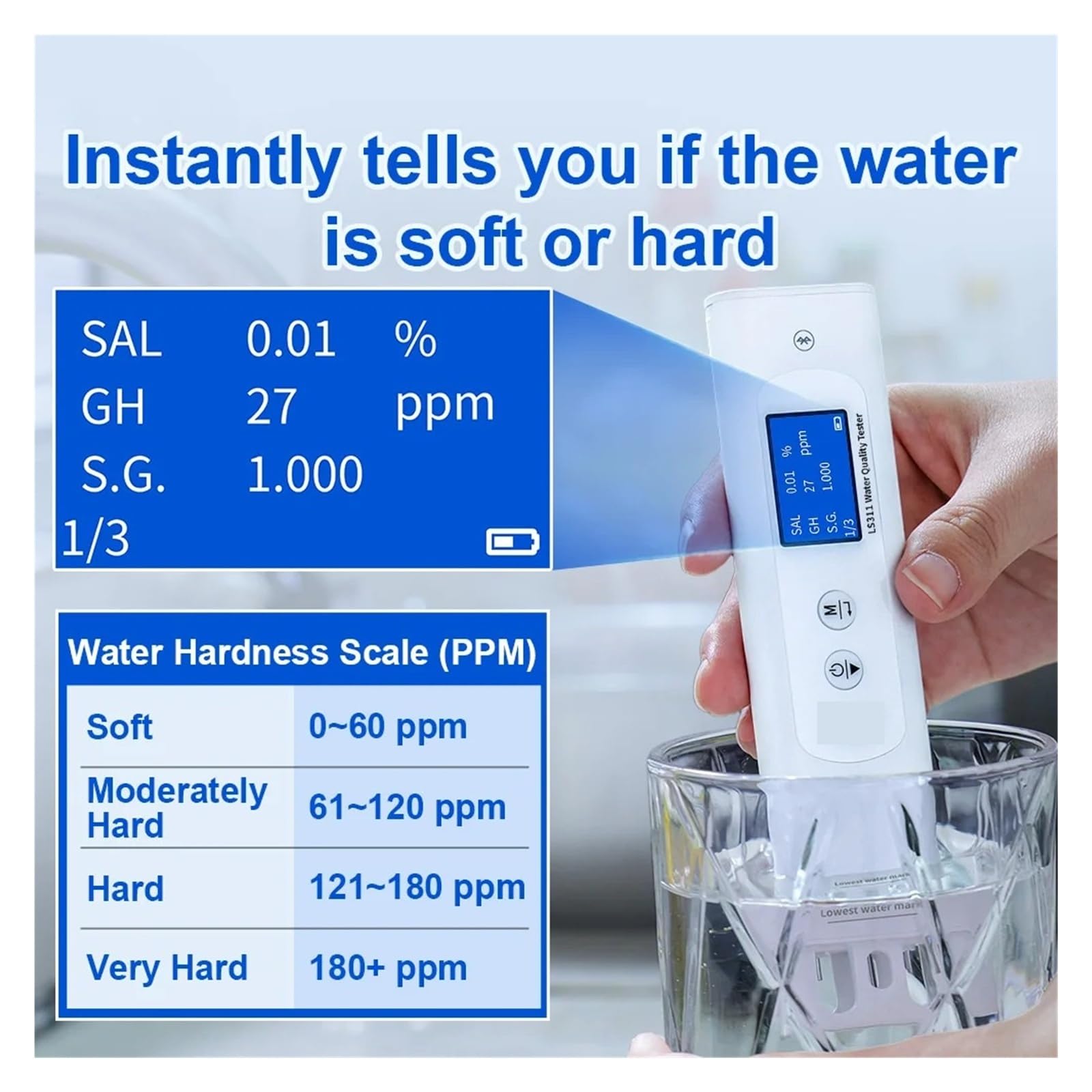 LS311 Labor-Multiparameter-Wasserqualitätstester Einfache Bedienung