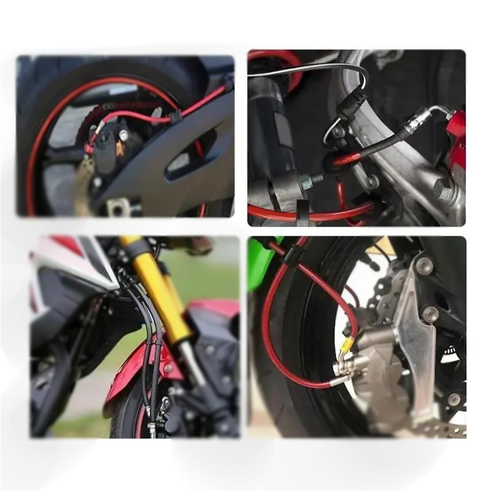 Tubo flessibile dell'olio Tubo Flessibile Per Olio Freno Frizione Moto Universale 10 Cm-500 Cm 0°-28° Idraulico Rinforzato In Acciaio Inossidabile Intrecciato(460CM)