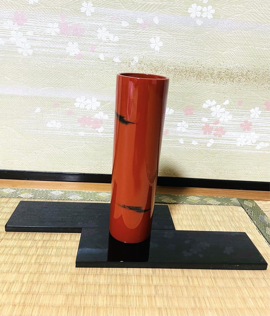 未使用 根来塗 花器 一輪挿し 花瓶 生花 華道 活花 Amazon.co.jp: 根来塗 花器 一輪挿し 花瓶 生花 華道 活花