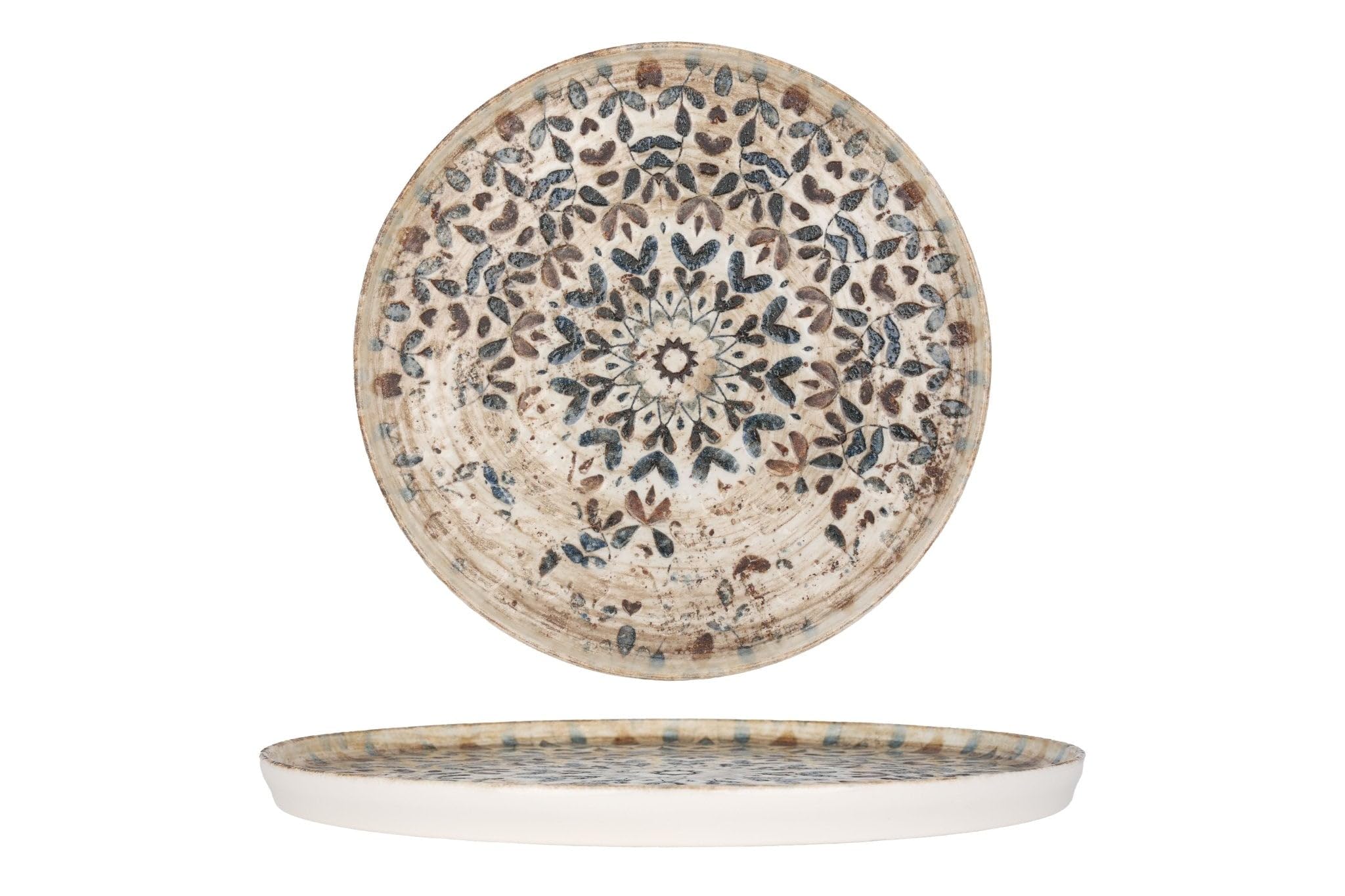 Rinart Talerz obiadowy - Aztec - Porcelana - 26 cm - zestaw 6 sztuk