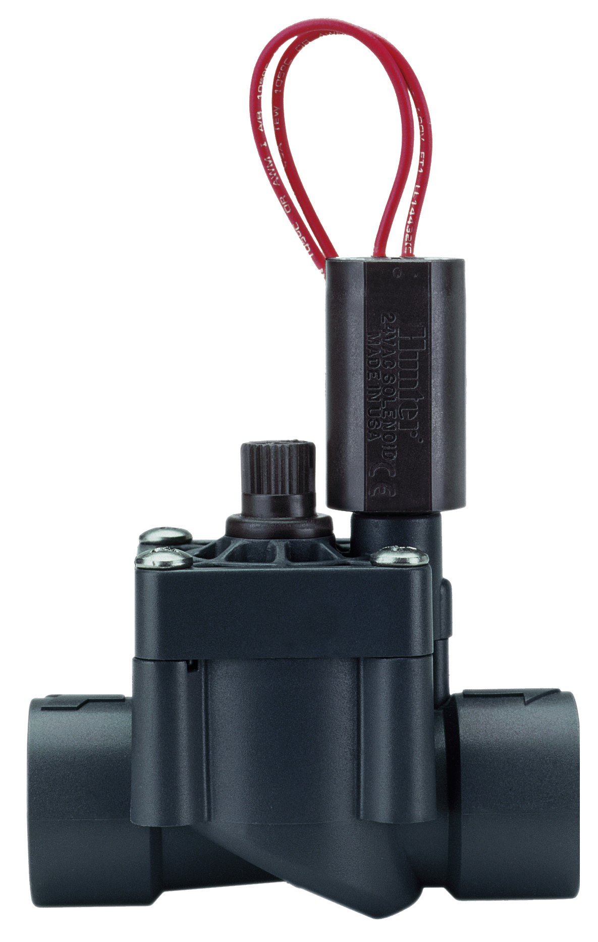 ALTADEX Hunter SRV101B - Electroválvula 1", con regulador de caudal, Color Negro